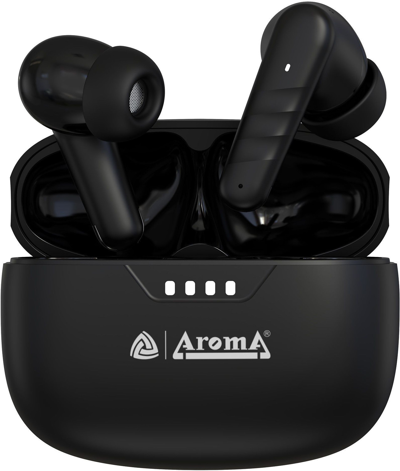 Image of Aroma NB121 Pods Upto 40 Hours Playtime* Type C Fast Charging Dual Pairing Earbuds Bluetooth Headset (Space Black, True Wireless)