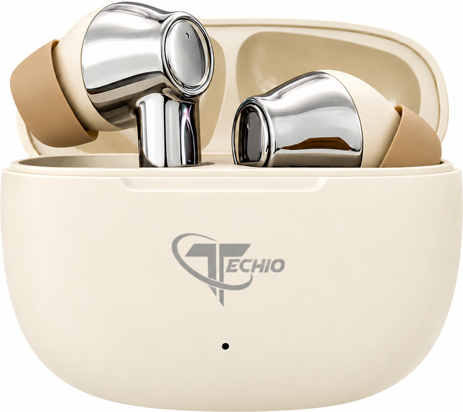 Image of Fitpro X ATOM Premium TWS Earbuds - HD Audio & Portable Charging Case Bluetooth Headset (Red, True Wireless)
