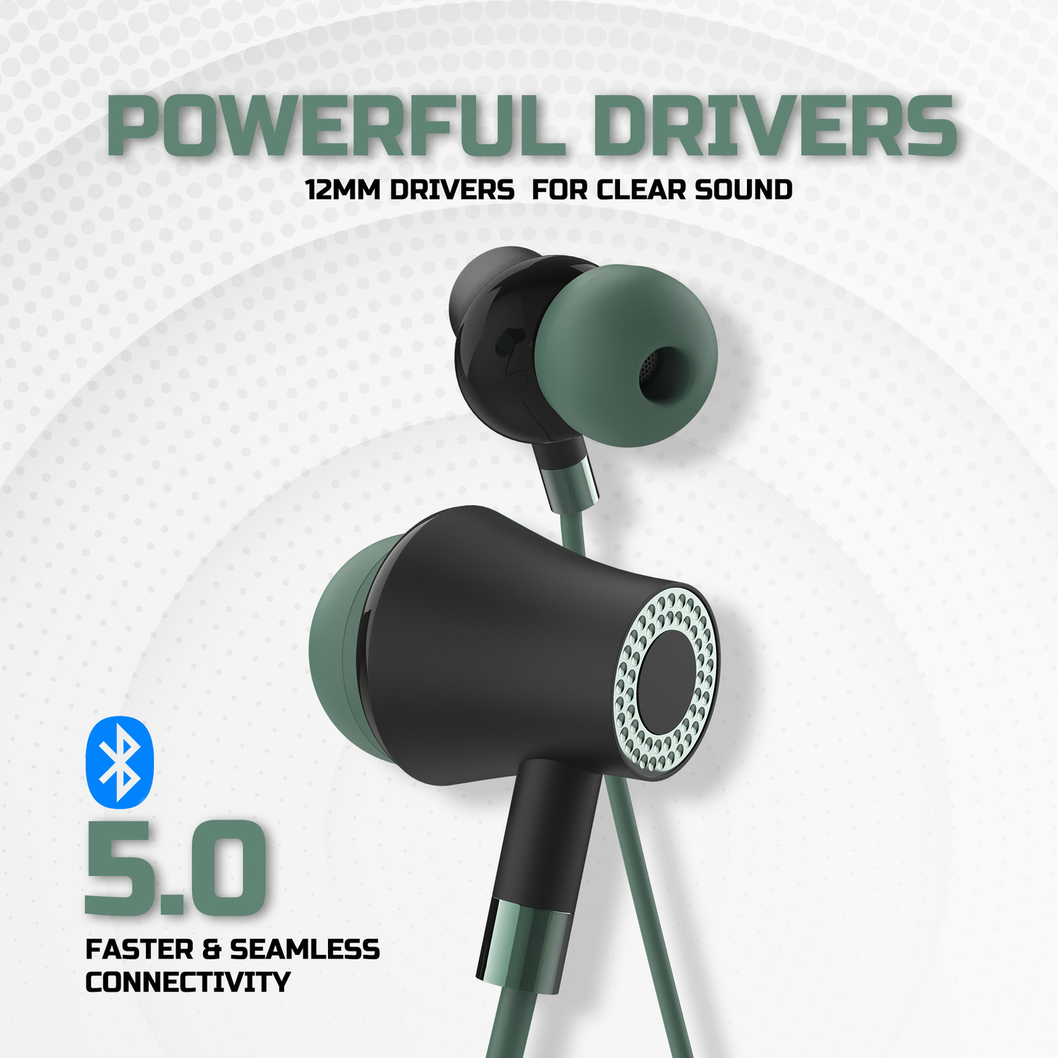 Image of Aroma NB119B Badshah 60 Hours Playing Time Fast Charging Bluetooth Neckband Earphone Bluetooth