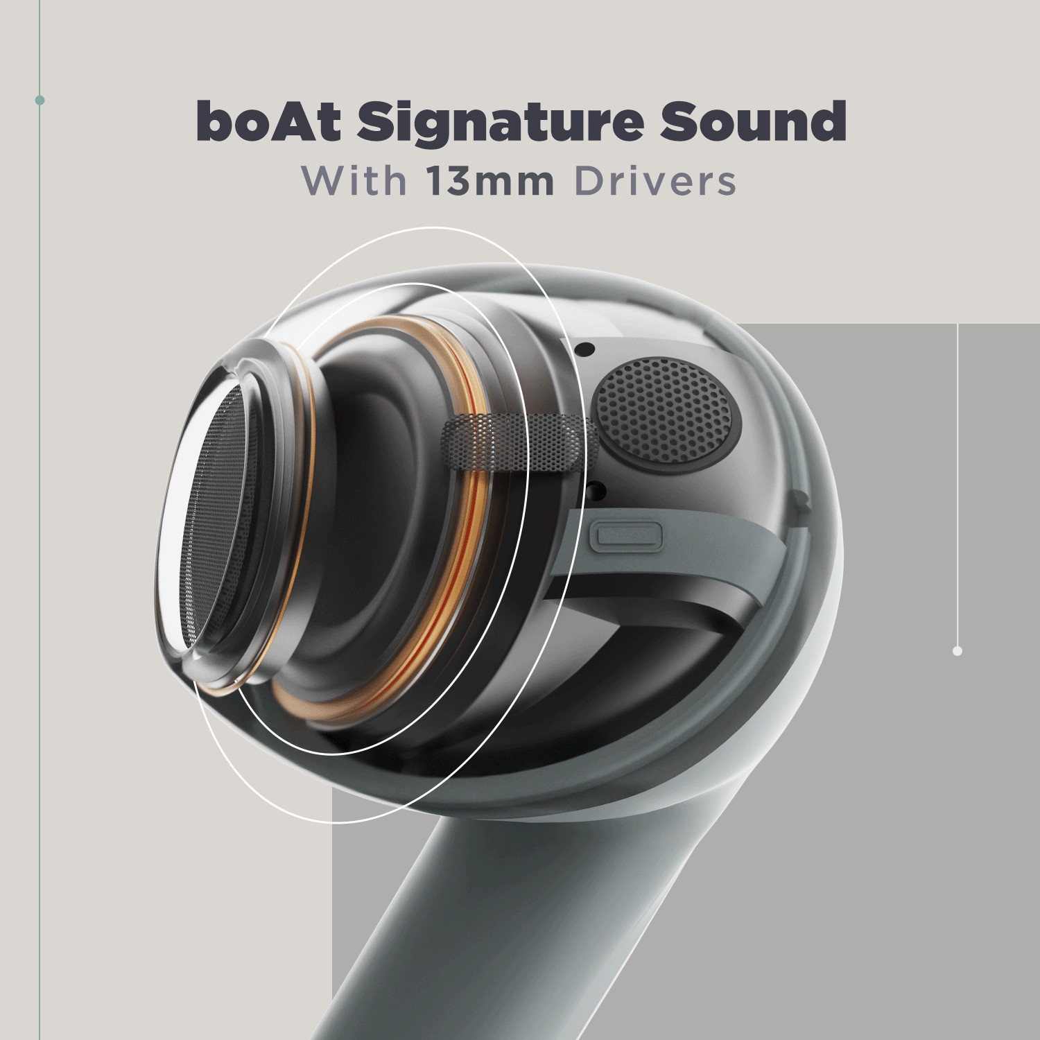 Image of boAt Airdopes 141 Elite ANC Bluetooth Headset (Grey, True Wireless)