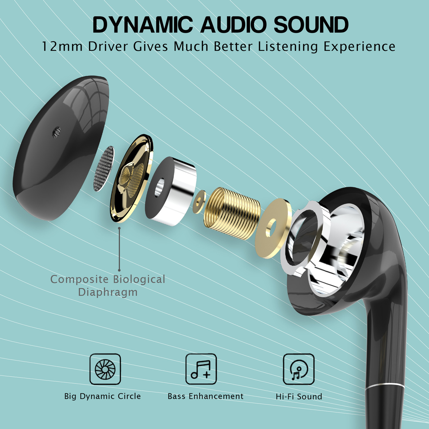 Image of Aroma NB119D Dream 60 Hours Playing Time Fast Charging Bluetooth Neckband Earphone Bluetooth