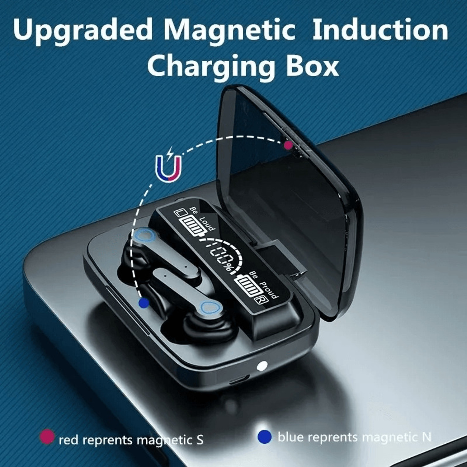 Image of Highnotes M19 Earbuds /TWS /buds 5.1 Earbuds with 280H Playtime, Headphones with Power Bank Bluetooth