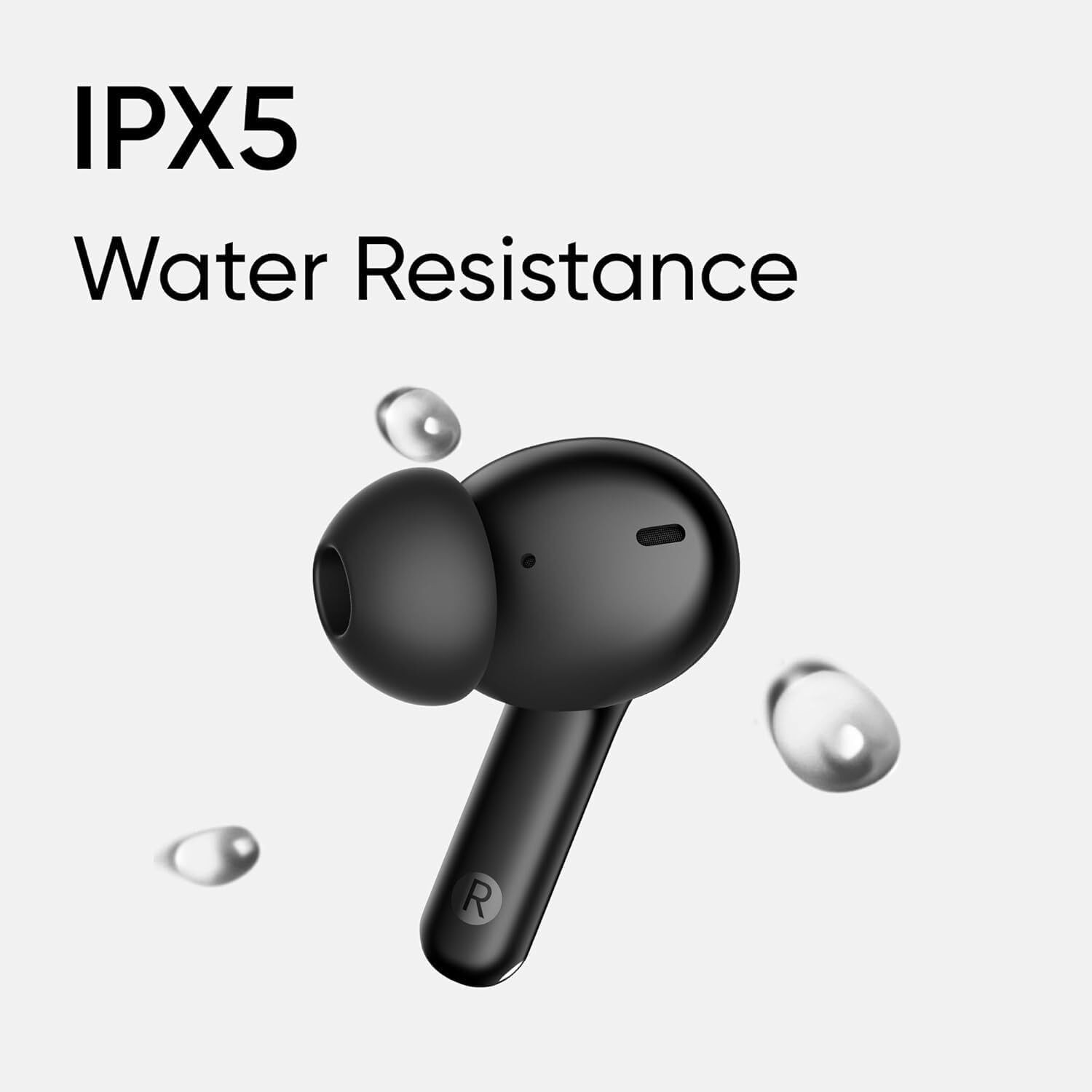 Image of Lynacz Original True Wireless Earbuds T110 Compatible with realme Android Devices Bluetooth Headset (Black, In the Ear)