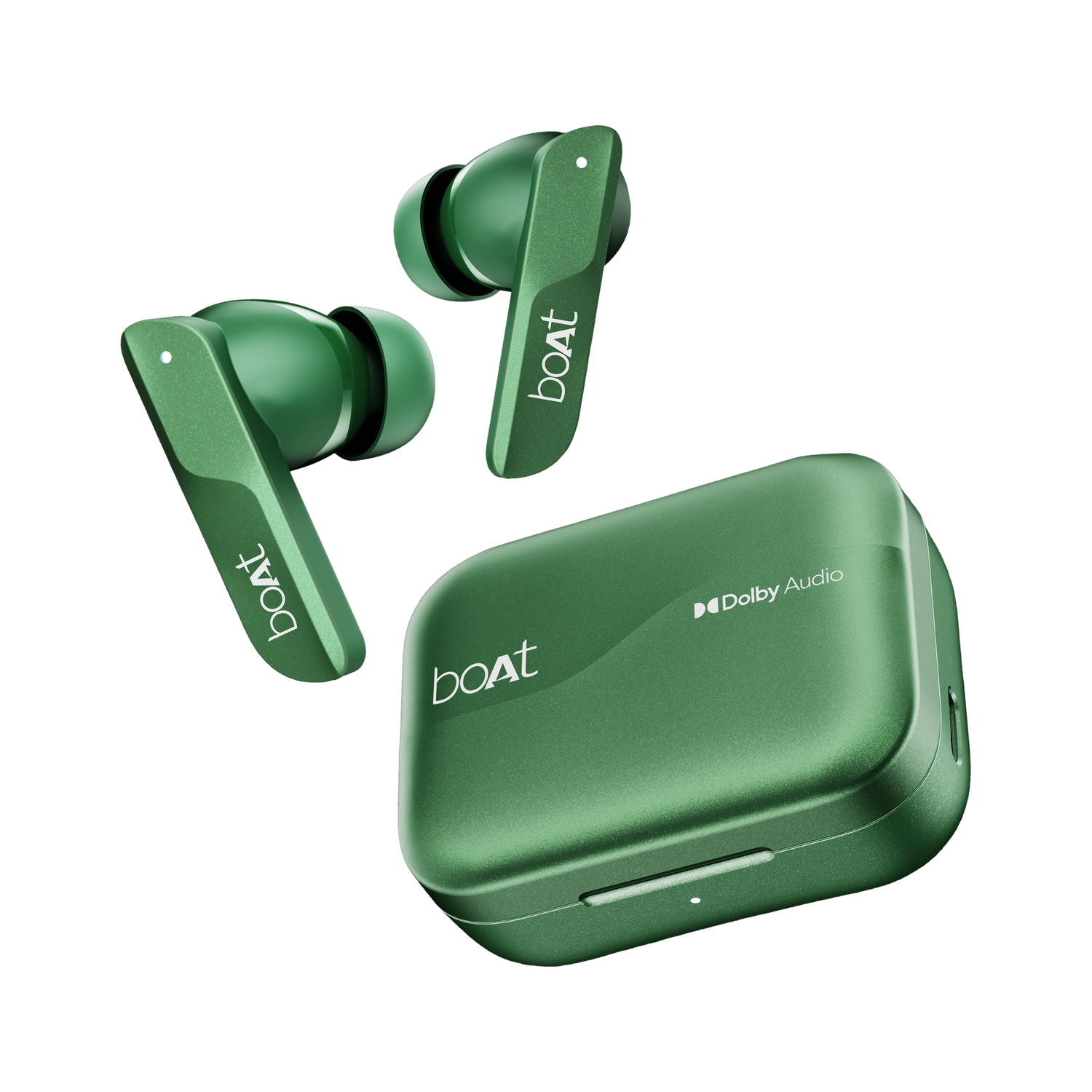 boAt Airdopes 800 w/ Dolby Audio, 4 Mics AI-ENx Tech, Titanium Drivers & ASAP Charge Bluetooth Headset