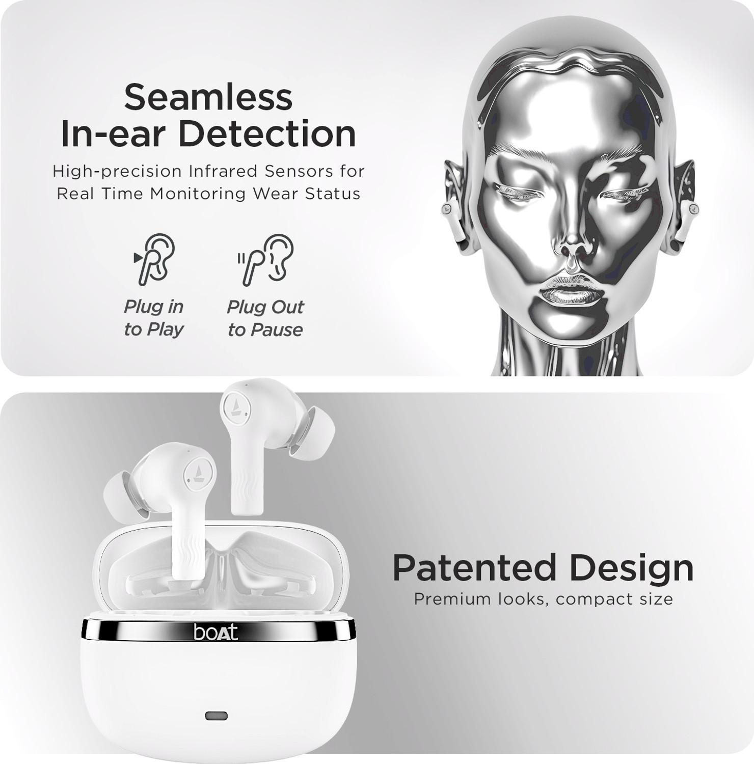 Image of boAt Nirvana Ion with 120 Hours Playback & Crystal Bionic Sound by Hifi DSP 5 Bluetooth