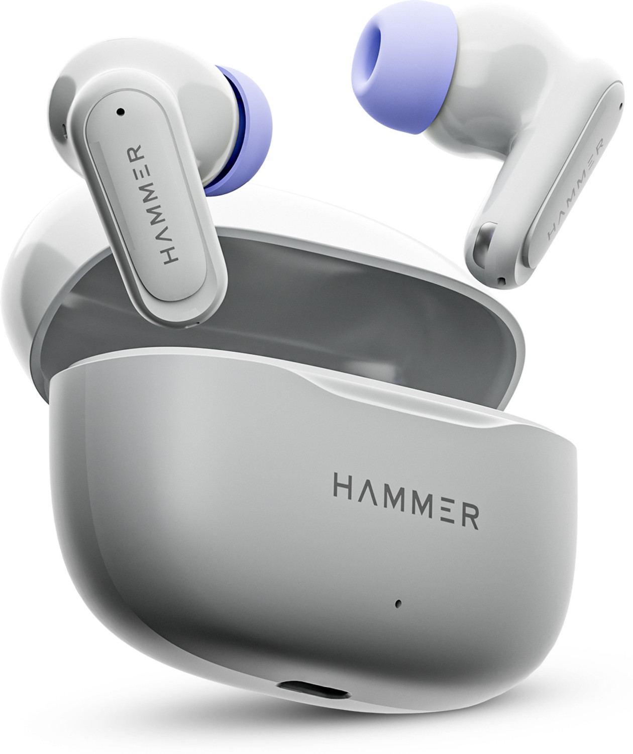 Image of Fitpro X ATOM Premium TWS Earbuds - HD Audio & Portable Charging Case Bluetooth Headset (Red, True Wireless)