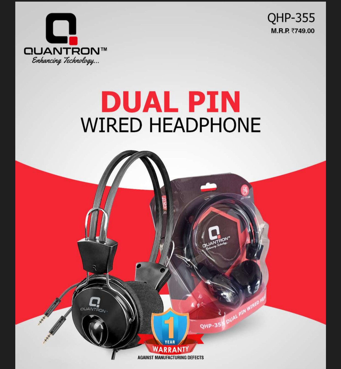 Image of FINGERS USB-Meet H2 Wired Headset (Rich Black, On the Ear)