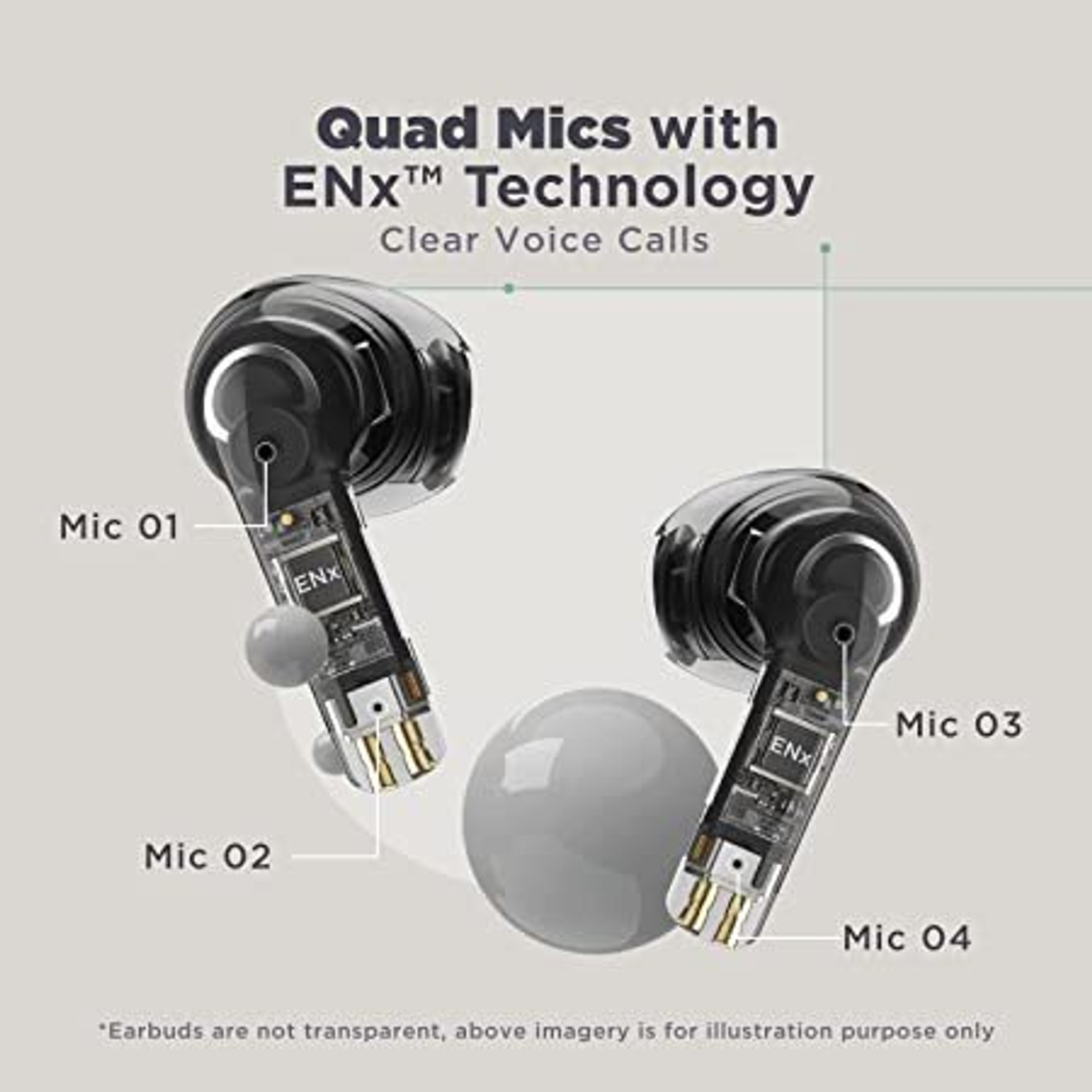 Image of boAt Airdopes 141 Elite ANC Bluetooth Headset (Grey, True Wireless)