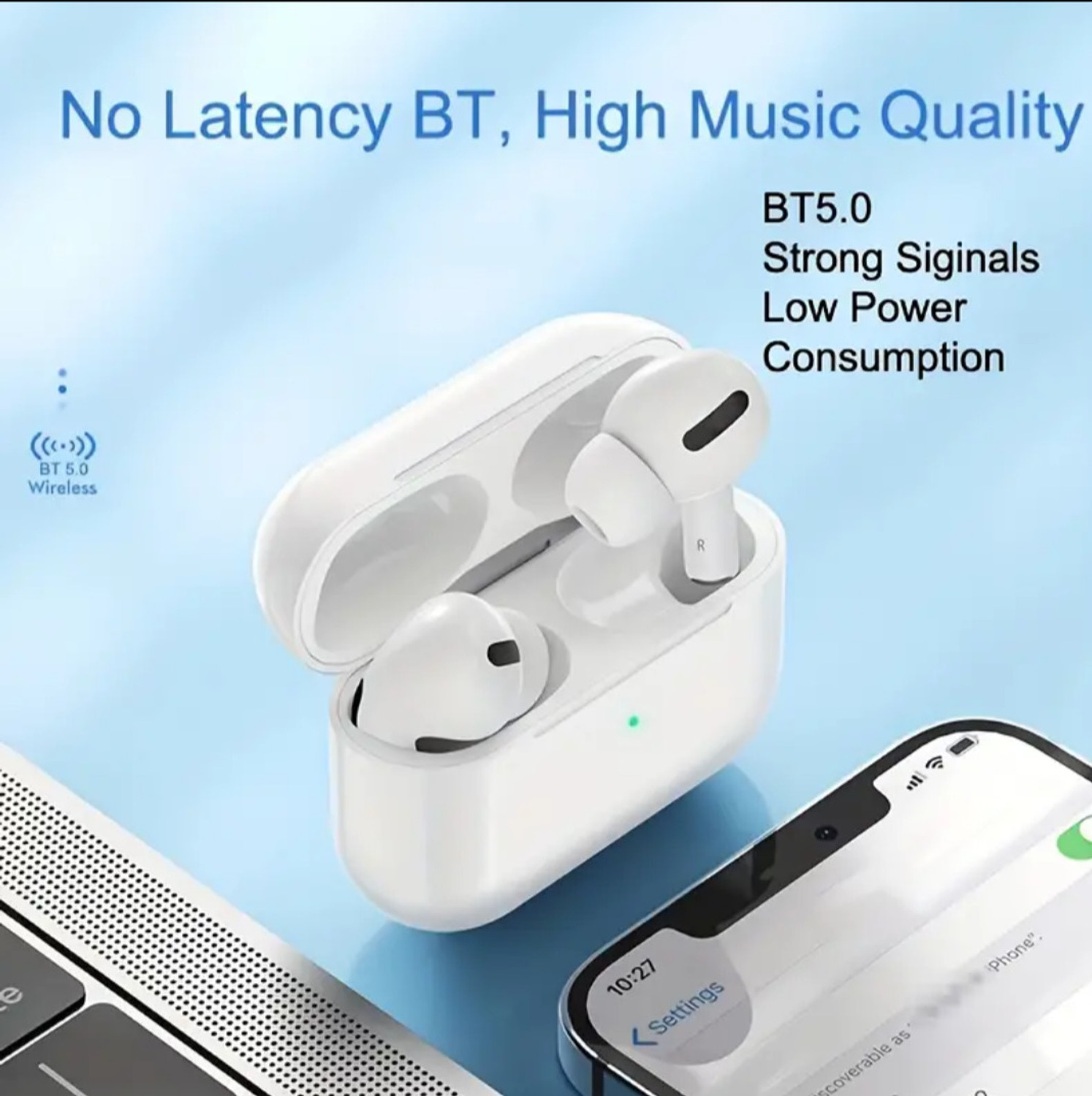 Image of fire turtle AirPro3 True Wireless Earbuds ANC Bluetooth Earpods Compatible With Ios Android Bluetooth