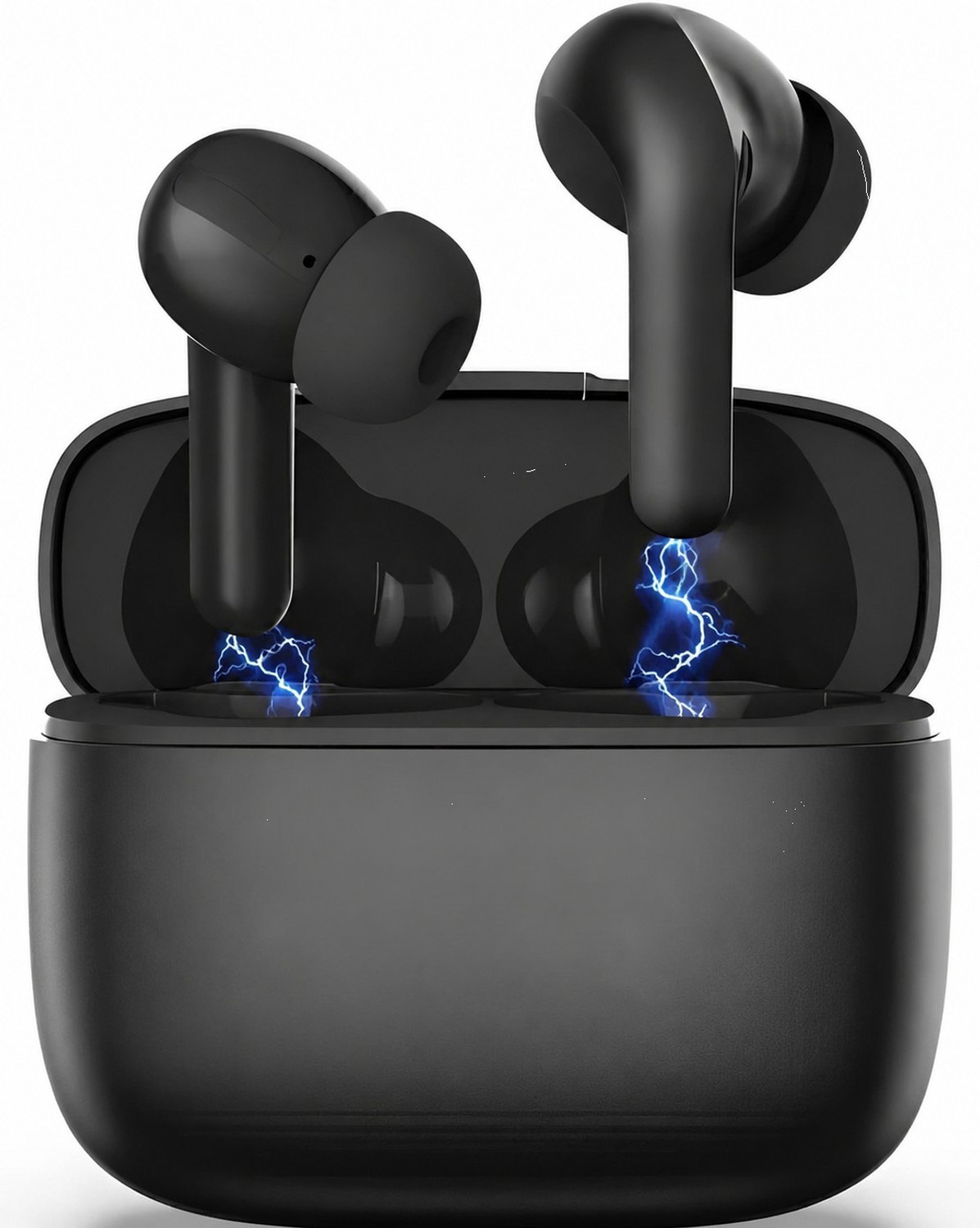 Image of Lynacz Original For Buds 2R -Black TWS Earbuds with Long Battery, HD Calling Bluetooth Headset (Powerful Bass, Fast Pairing, IP55 Sweat Resistant - (), In the Ear)