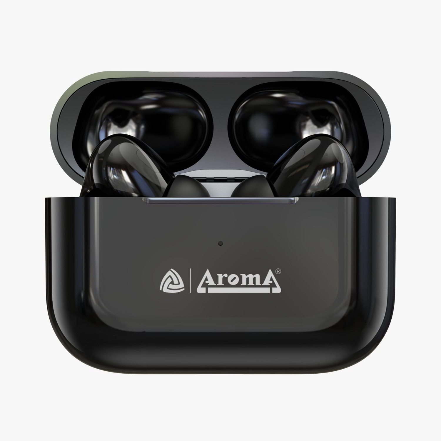 Image of Aroma NB121 Pro Pods Upto 40 Hours Playtime* Type C Fast Charging Dual Pairing Earbuds Bluetooth Headset (Crystal Black, True Wireless)