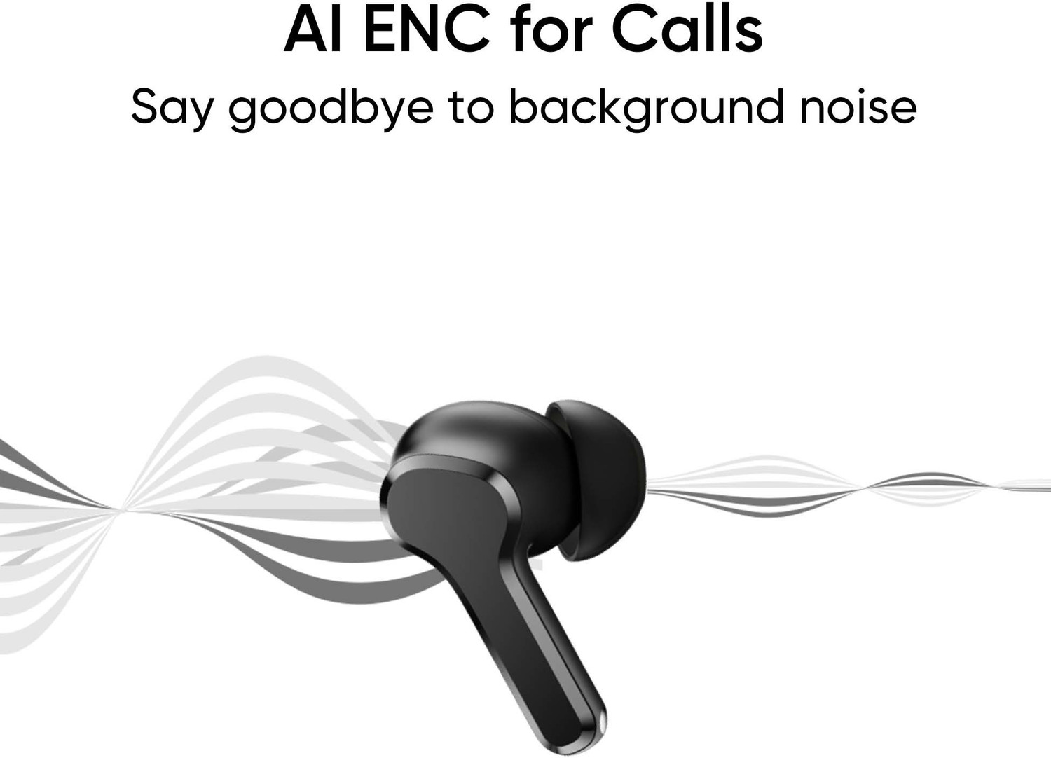 Image of realme Techlife Buds T100 with up to 28 Hours Playback & AI ENC for Calls Bluetooth