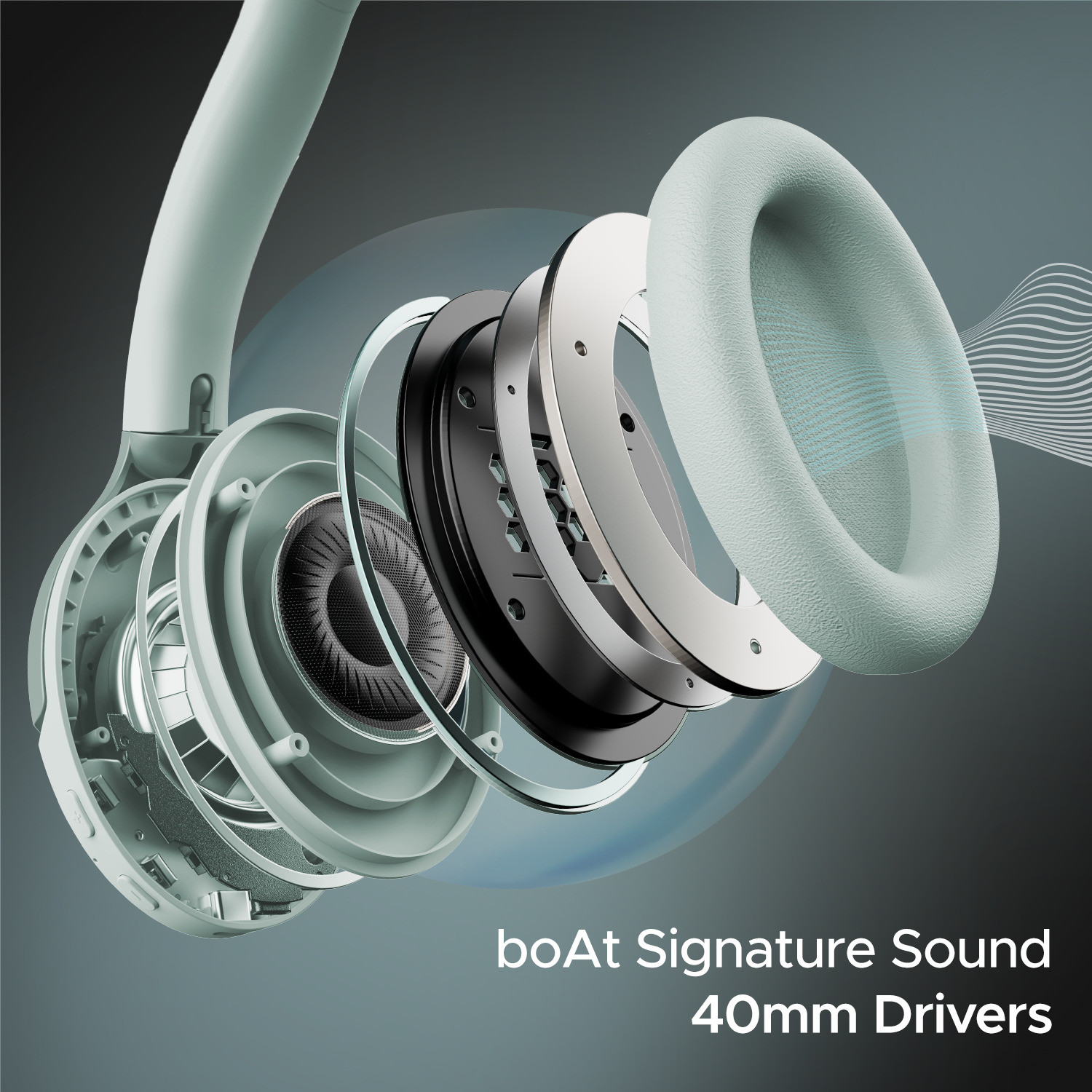 Image of boAt Rockerz 551 ANC with Hybrid ANC, 100 HRS Playback, 40mm Drivers & ASAP Charge Bluetooth