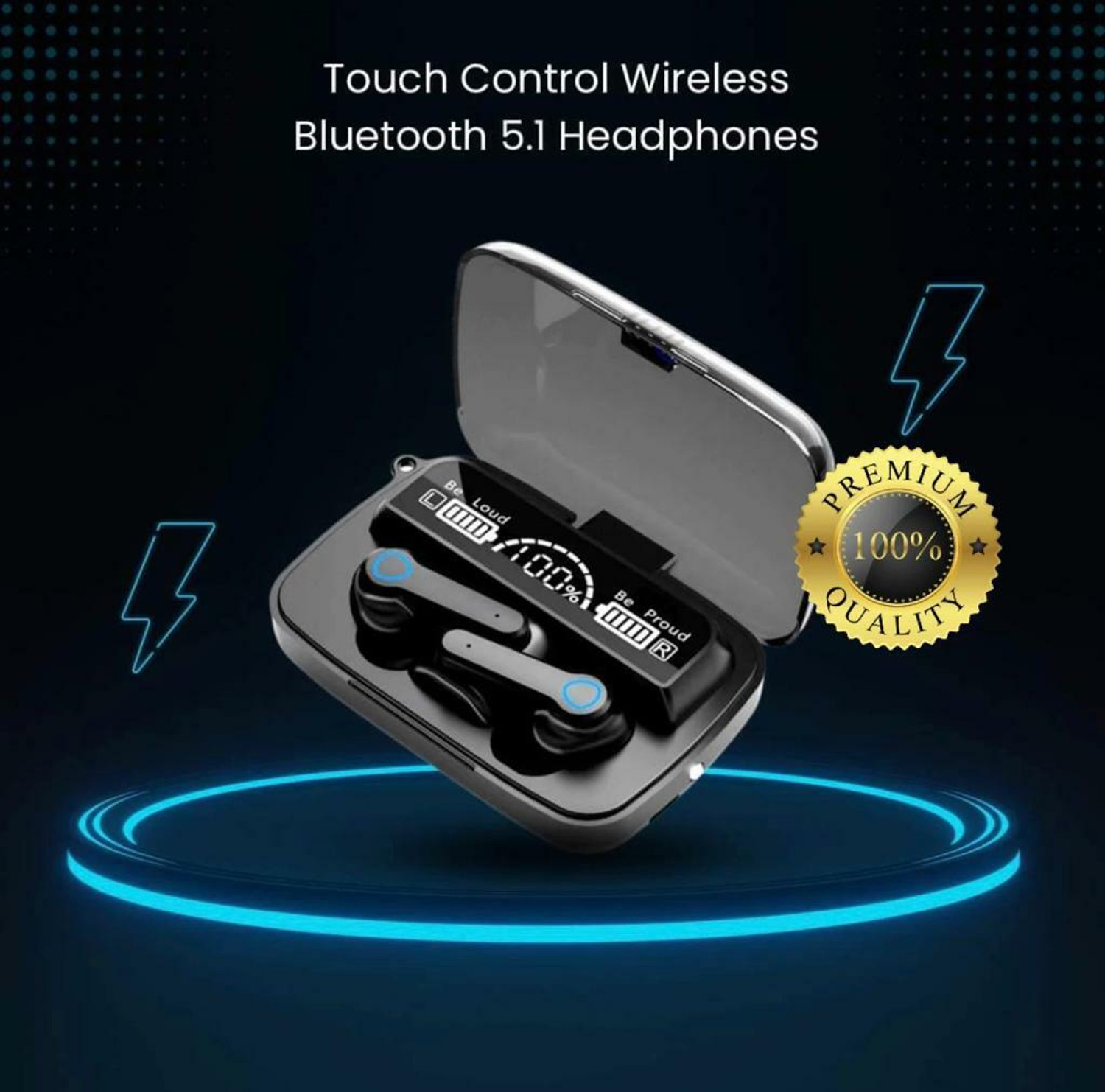 Image of Highnotes M19 Earbuds /TWS /buds 5.1 Earbuds with 280H Playtime, Headphones with Power Bank Bluetooth