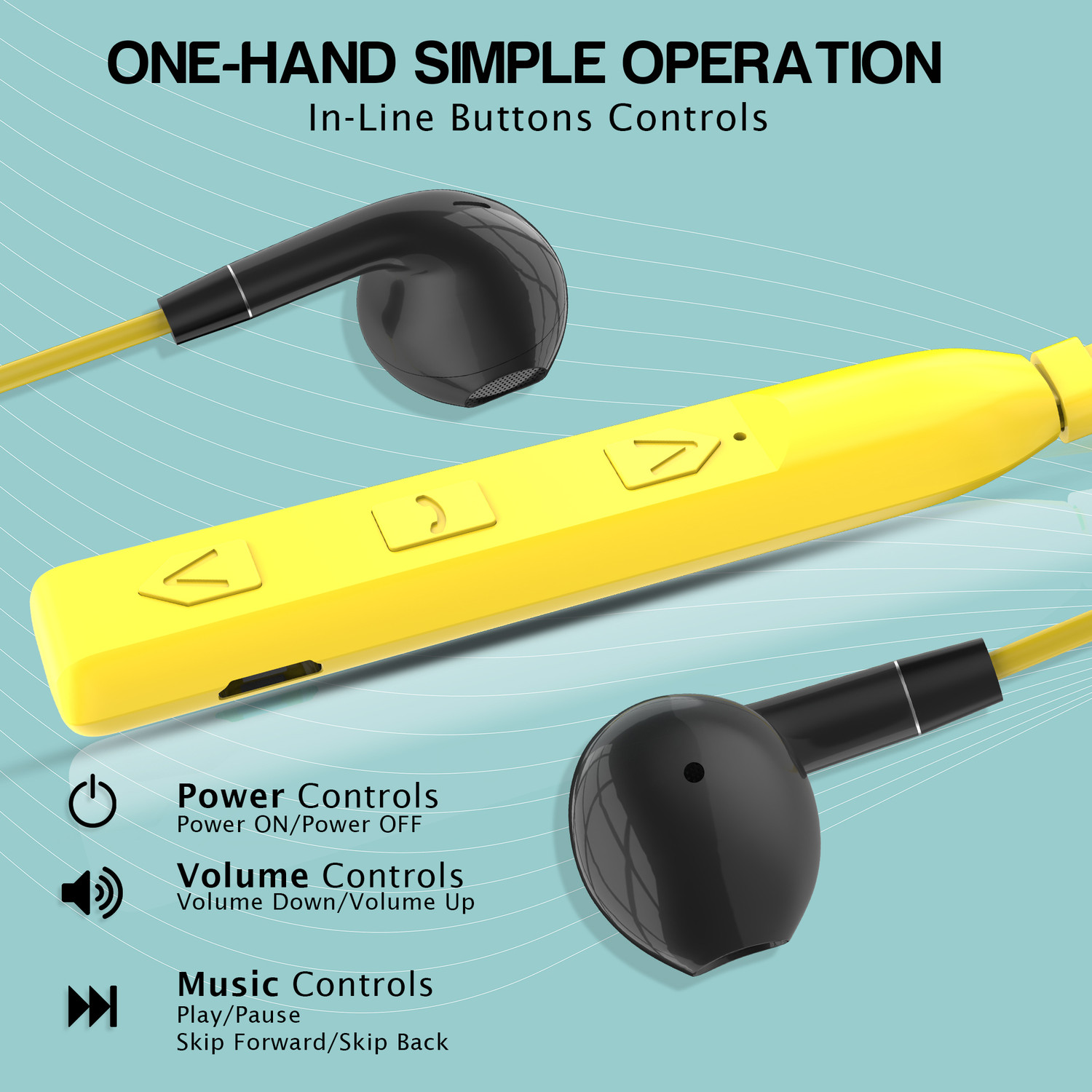 Image of Aroma NB119D Dream 60 Hours Playing Time Fast Charging Bluetooth Neckband Earphone Bluetooth