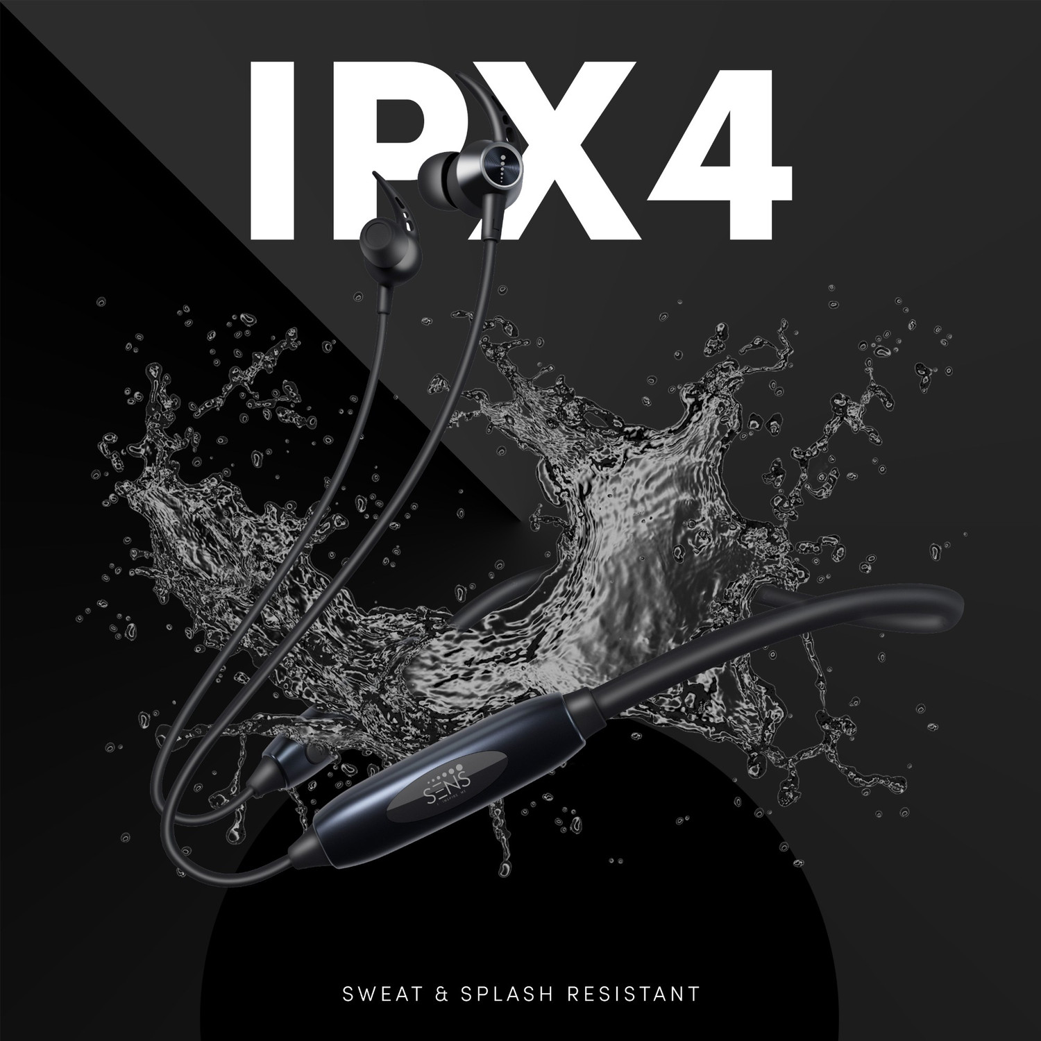 Image of SENS MJ 1 Neckband with ENC & Low Latency mode Bluetooth Gaming