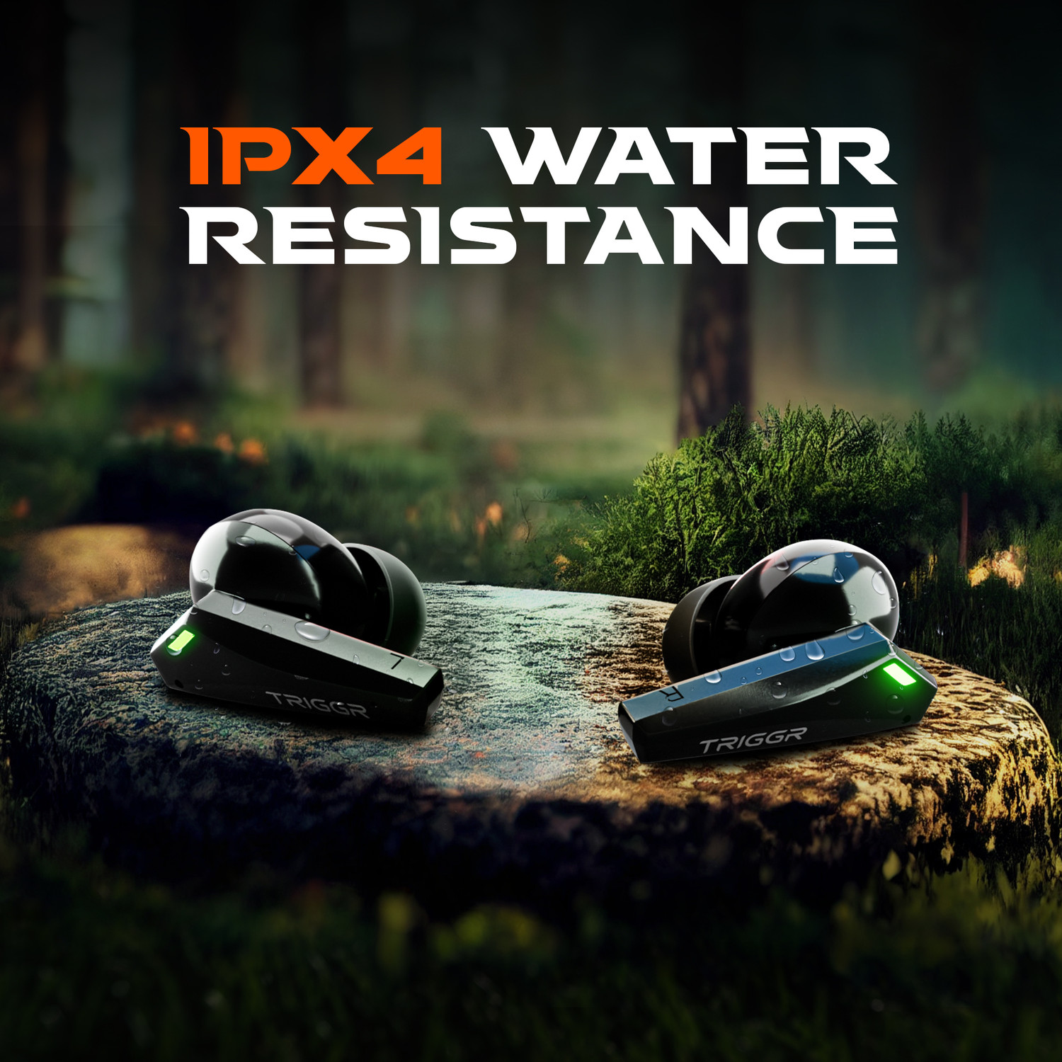 Image of TRIGGR Kraken X1 with Battery Display, 40ms Latency, Quad Mic ENC, 40 Hr, v5.3 Bluetooth