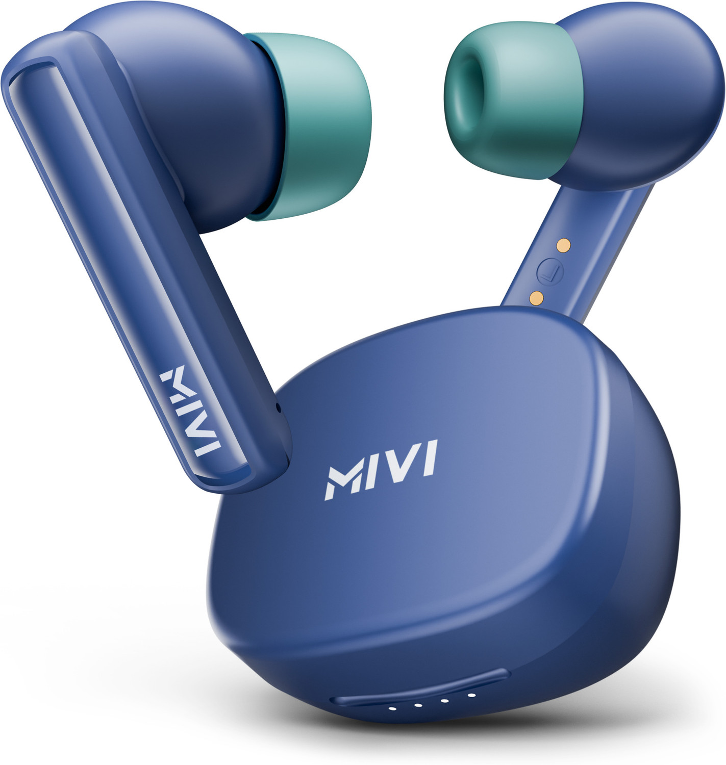 Mivi DuoPods B1 TWS Earbuds – Rich Bass, 45h Playtime, AI ENC