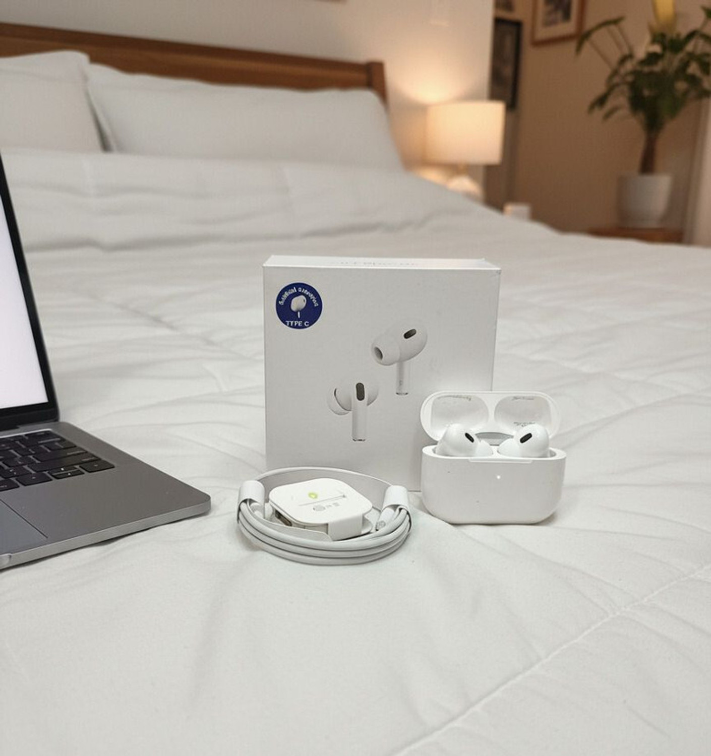 Image of SOUNDBUZZ AIRPODSS 4 gen ANC (white colour) Bluetooth Headset (White, True Wireless)