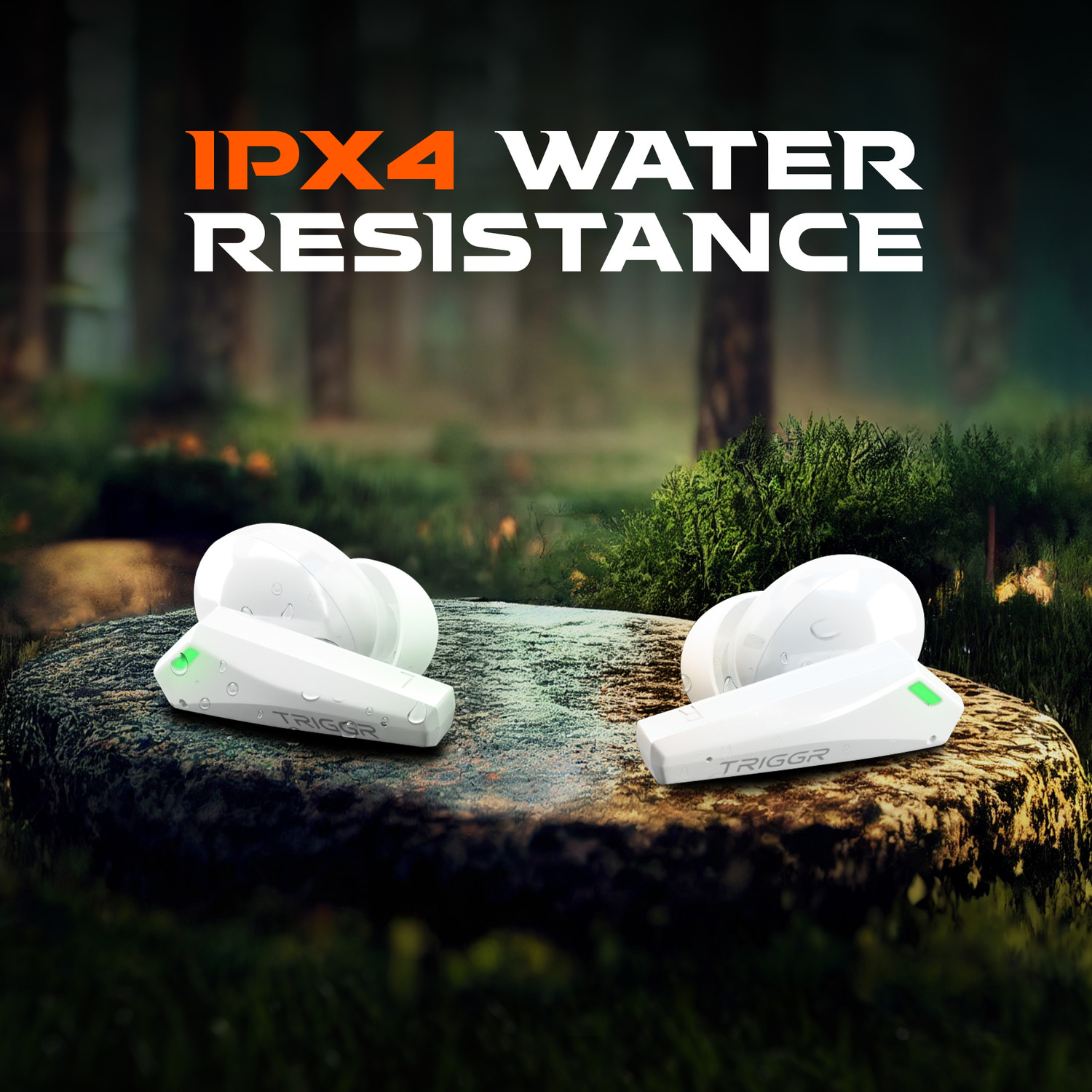 Image of TRIGGR Kraken X1 with Battery Display, 40ms Latency, Quad Mic ENC, 40 Hr Battery, v5.3 Bluetooth