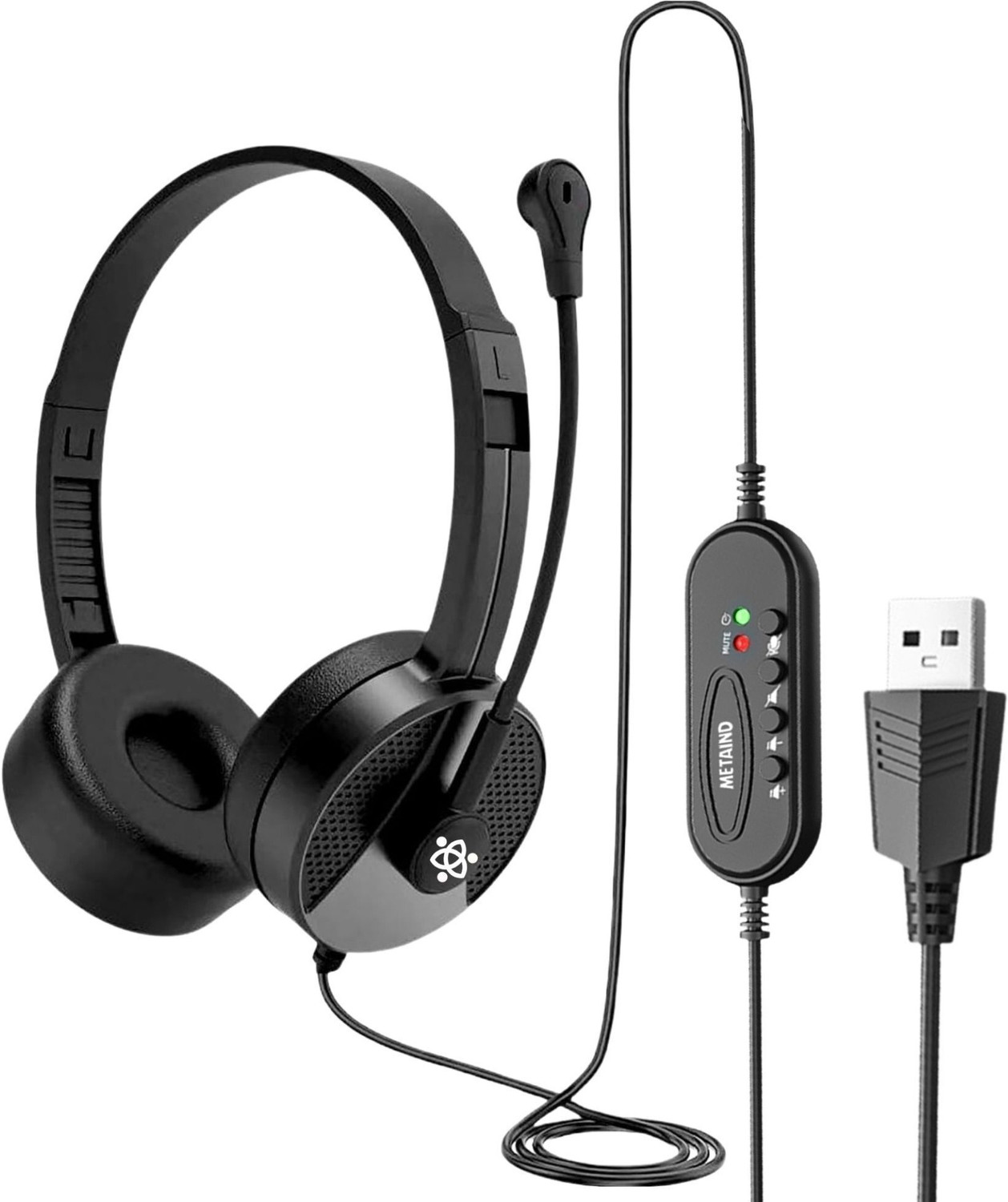 Image of Aula S503 Professional Wired Gaming Headset with RGB Head Beam, Wired Gaming Headset (Black, On the Ear)