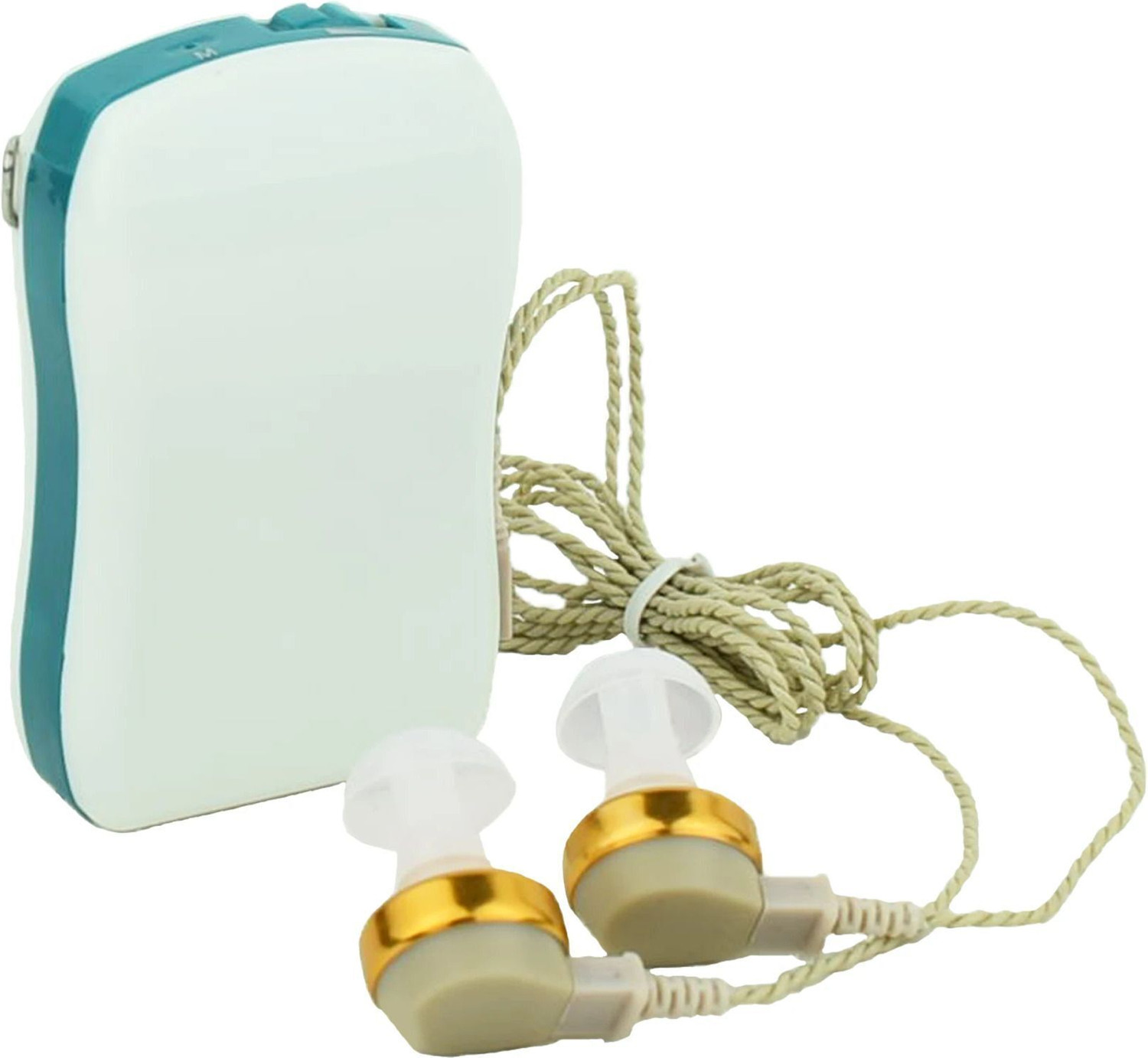 Image of Unisound VIVO111 Ear Amplifier Device German Made With 1 Year Warranty Hearing Aid machine for ear- Vivo 111(New)- Behind The Ear Model- with Hearing Aid Battery- P13- Pack Of 6 Behind the ear Hearing Aid (Beige)