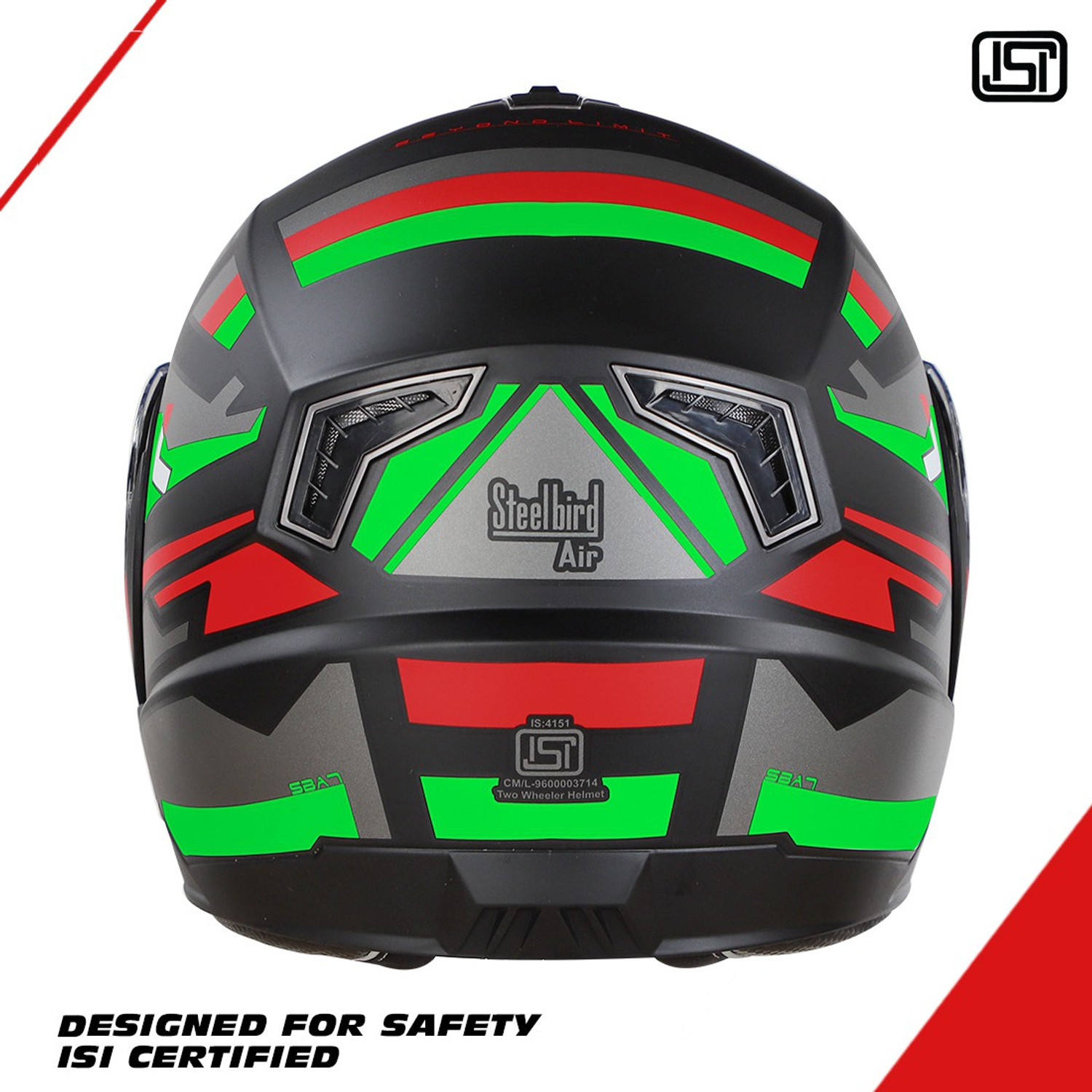 Image of Steelbird SBA-7 Beyond Limit ISI Certified Flip-Up Helmet for Men and Women Motorbike Helmet