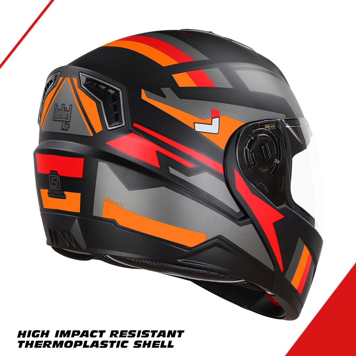 Image of Steelbird SBA-7 Beyond Limit ISI Certified Flip-Up Helmet for Men and Women Motorbike Helmet
