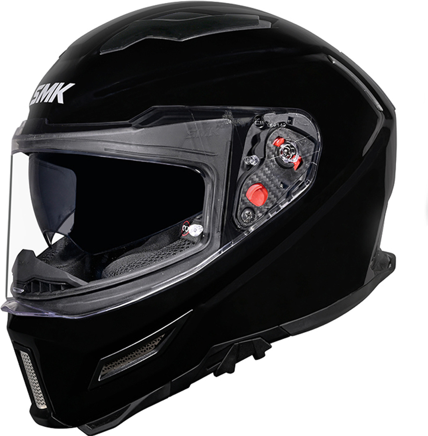 Image of SMK AGNAR SOLID ISI, DOT & ECE 06 Certified Helmet with Dual Visor Motorbike Helmet (MATT BLACK)