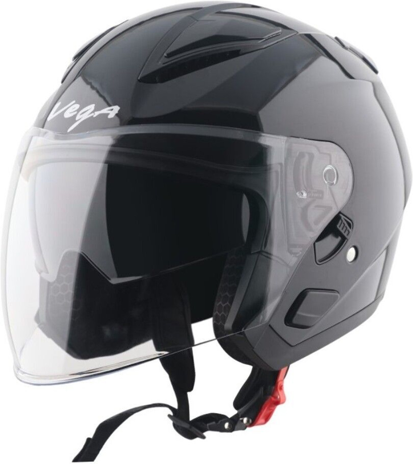 Image of VEGA VO-03 Swift DV Solid Colors Helmet Dull Motorbike Helmet (Dull Black)
