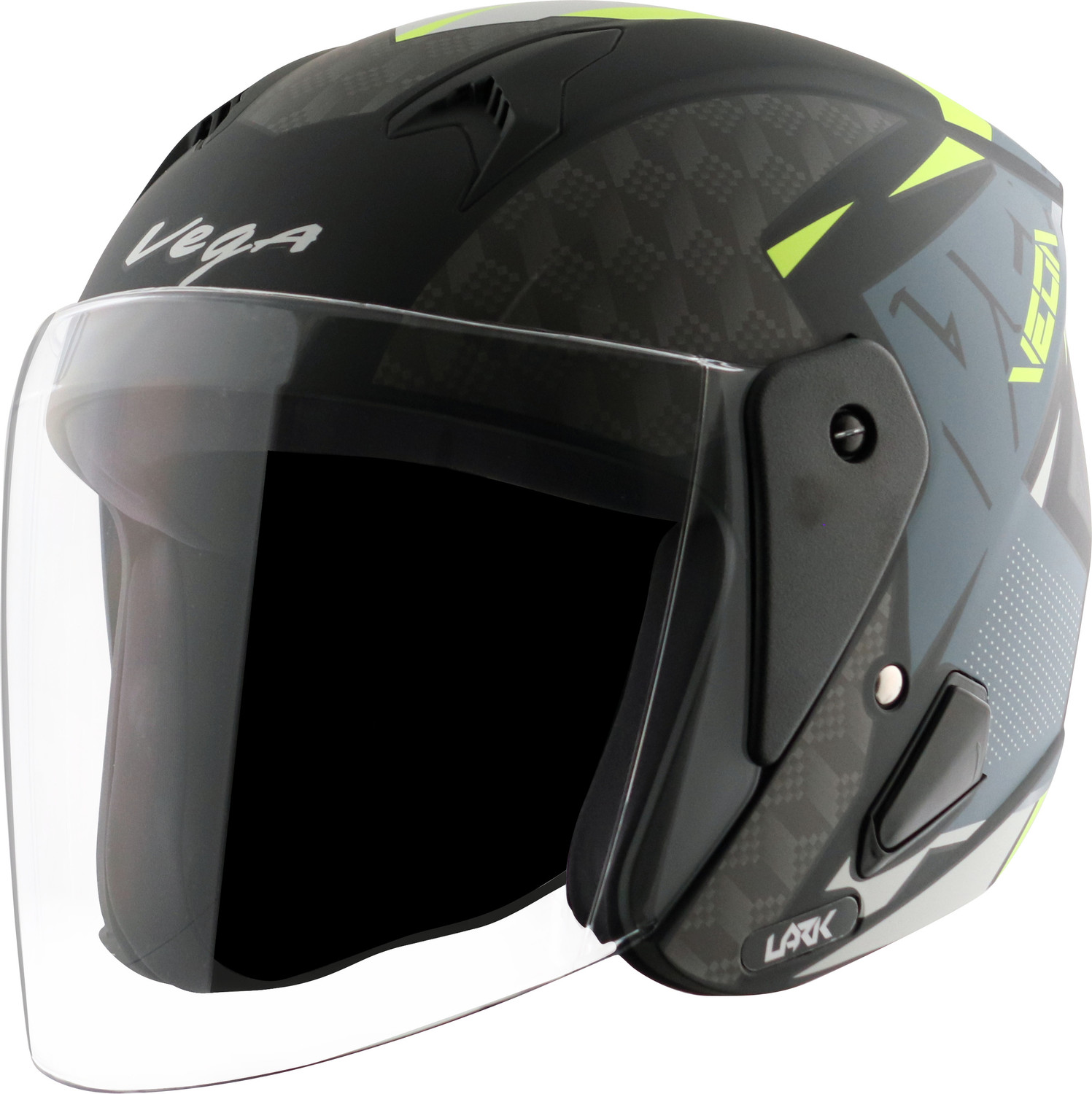 Image of VEGA VO-03 Swift DV Solid Colors Helmet Dull Motorbike Helmet (Dull Black)