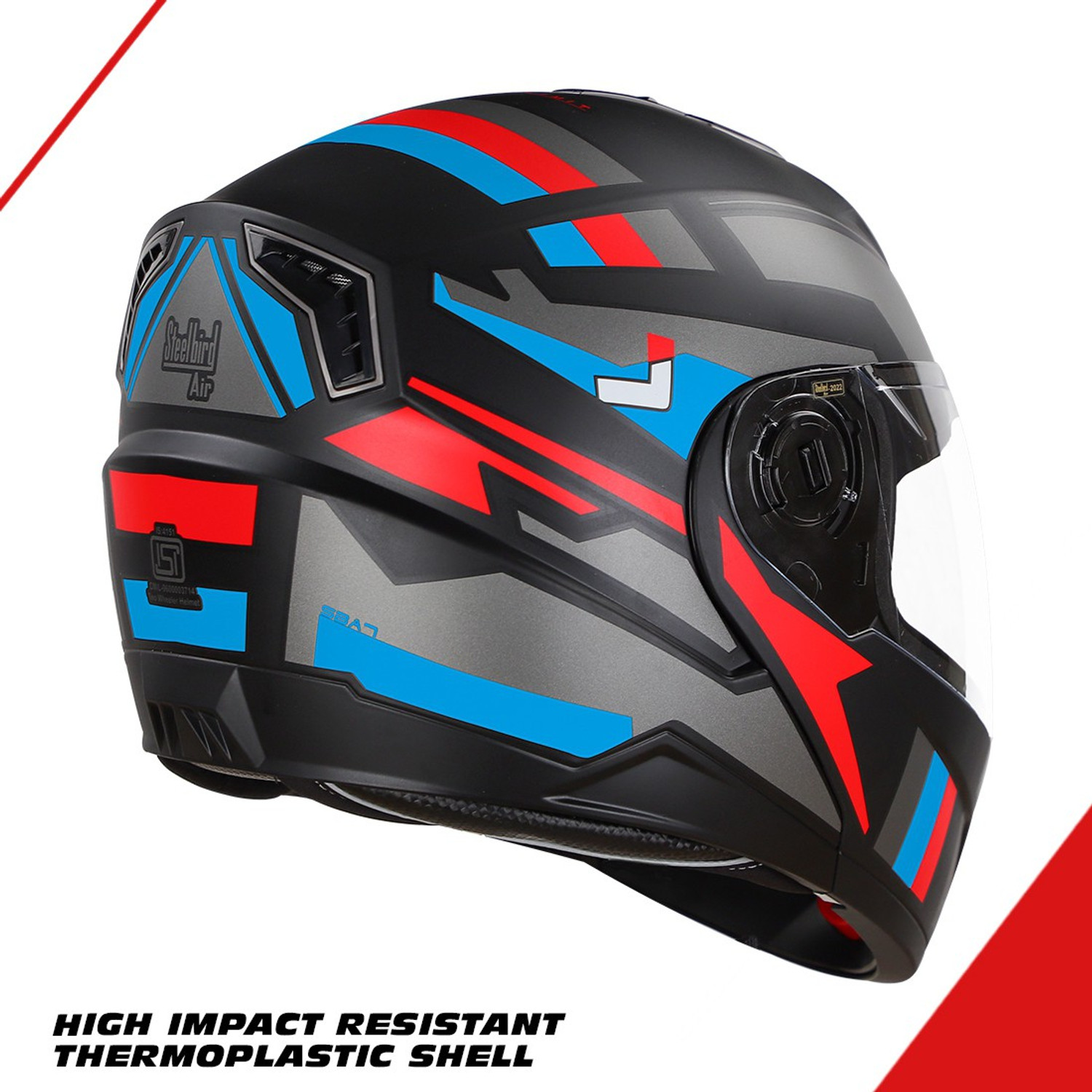 Image of Steelbird SBA-7 Beyond Limit ISI Certified Flip-Up Helmet for Men and Women Motorbike Helmet