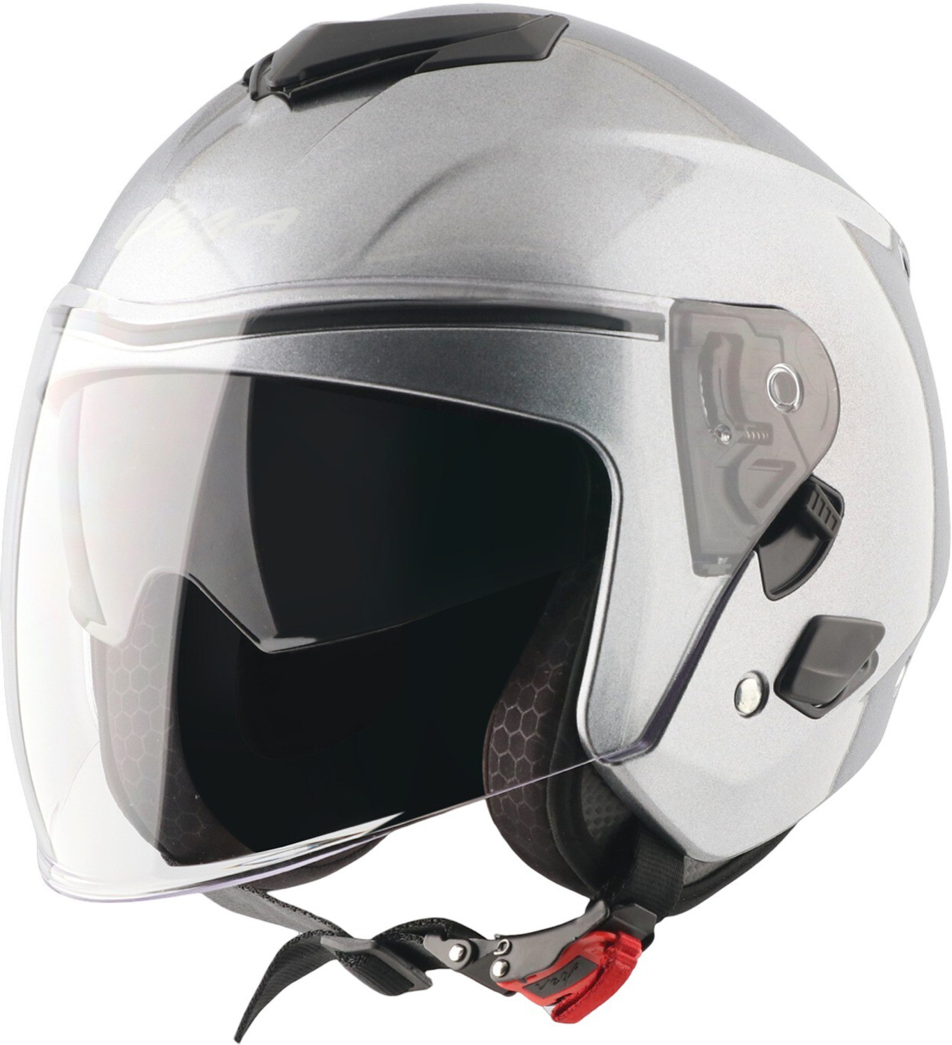 Image of VEGA VO-03 Swift DV Solid Colors Helmet Dull Motorbike Helmet (Dull Black)