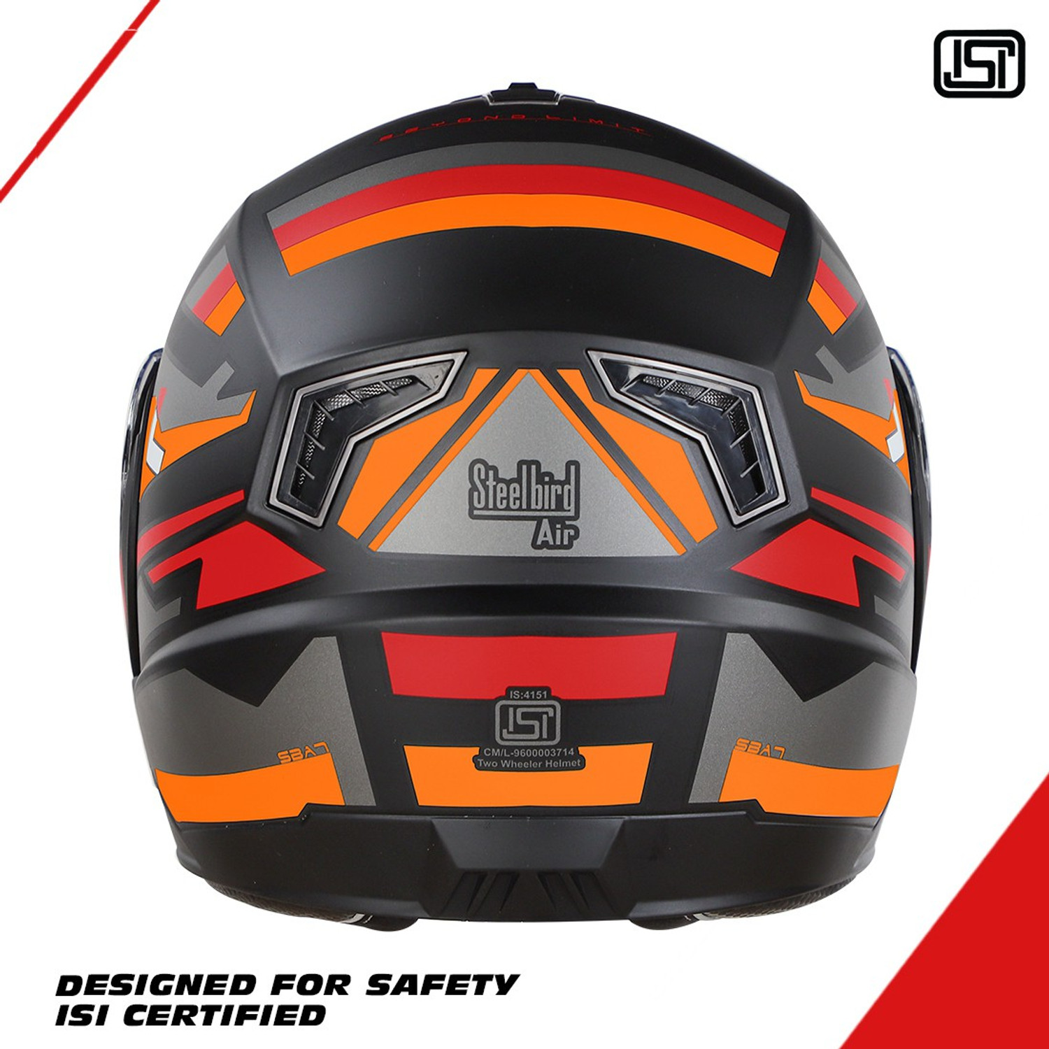 Image of Steelbird SBA-7 Beyond Limit ISI Certified Flip-Up Helmet for Men and Women Motorbike Helmet