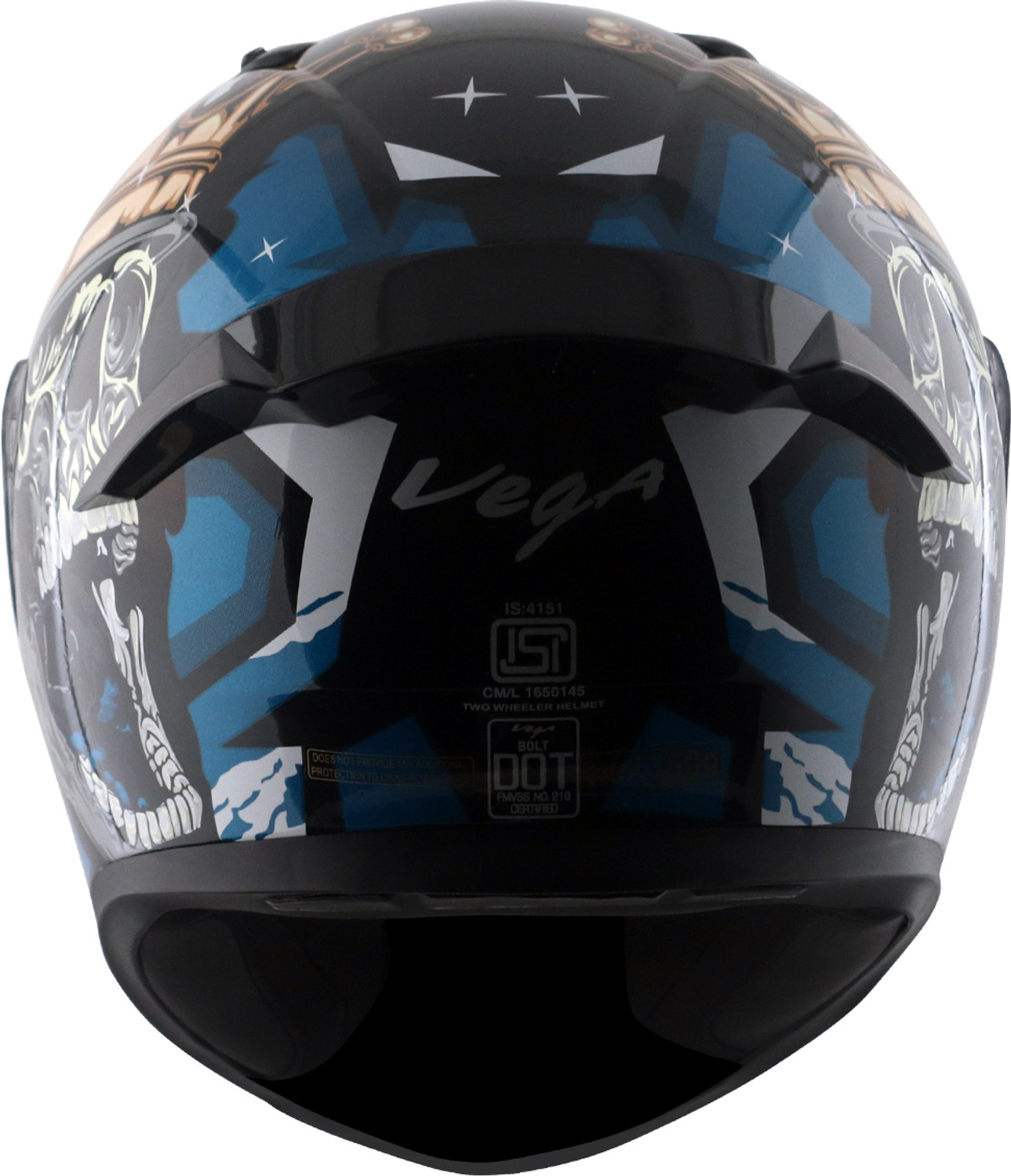 Image of VEGA Bolt Crown Men Motorbike Helmet
