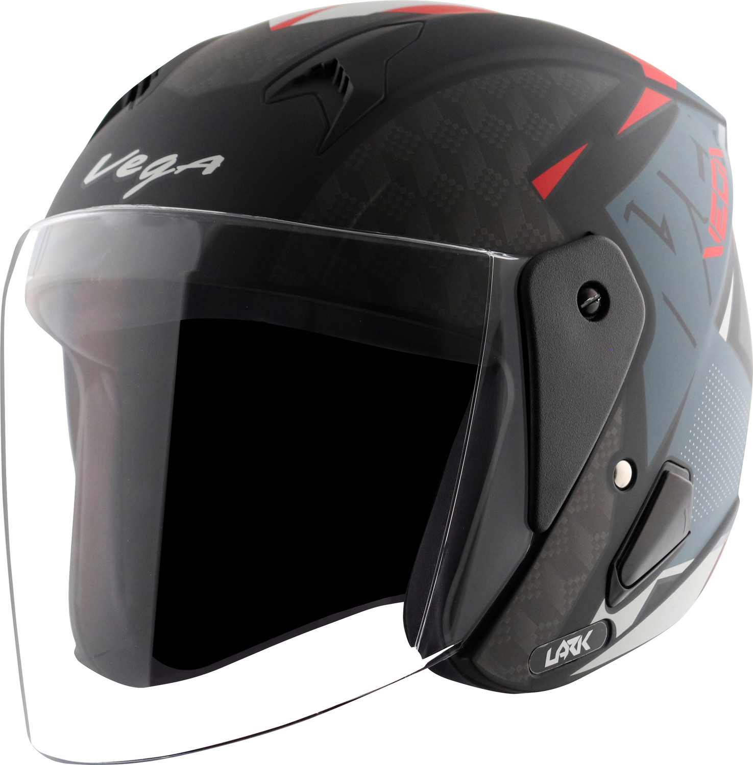 Image of VEGA VO-03 Swift DV Solid Colors Helmet Dull Motorbike Helmet (Dull Black)