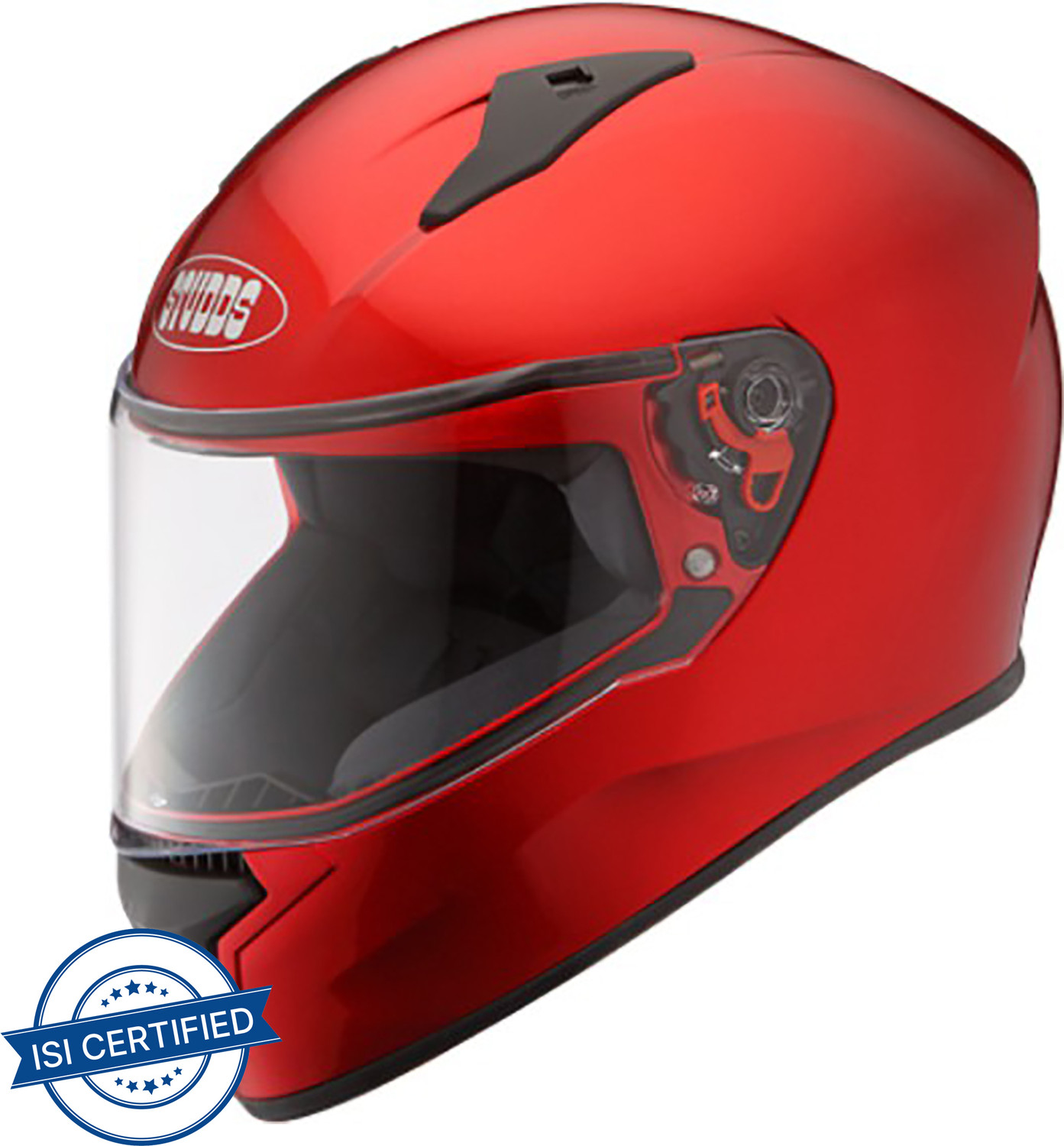 Image of Steelbird SBH-54 Retro ISI Certified Open Face Helmet for Men and Women Motorbike Helmet (Glossy Silver with Clear Visor)