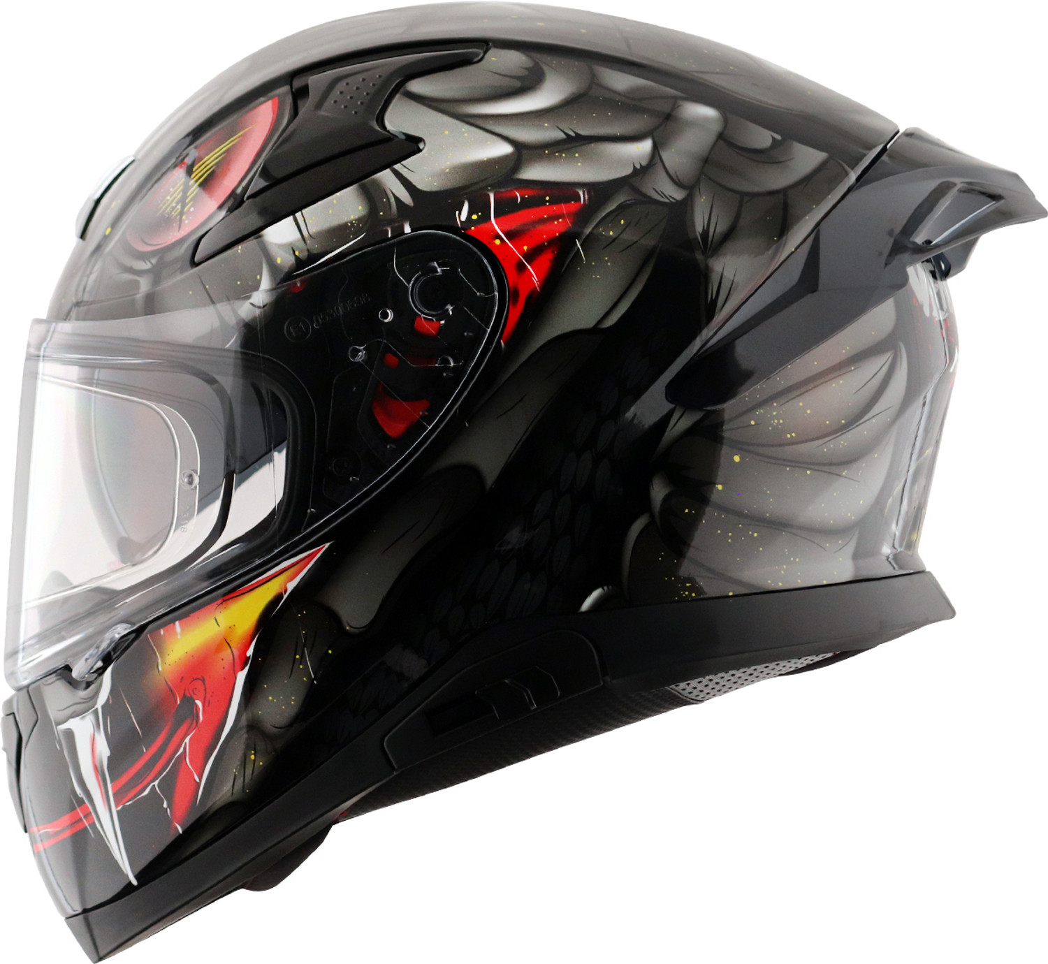 Axor Apex Venomous Black Grey Helmet Motorbike Helmet