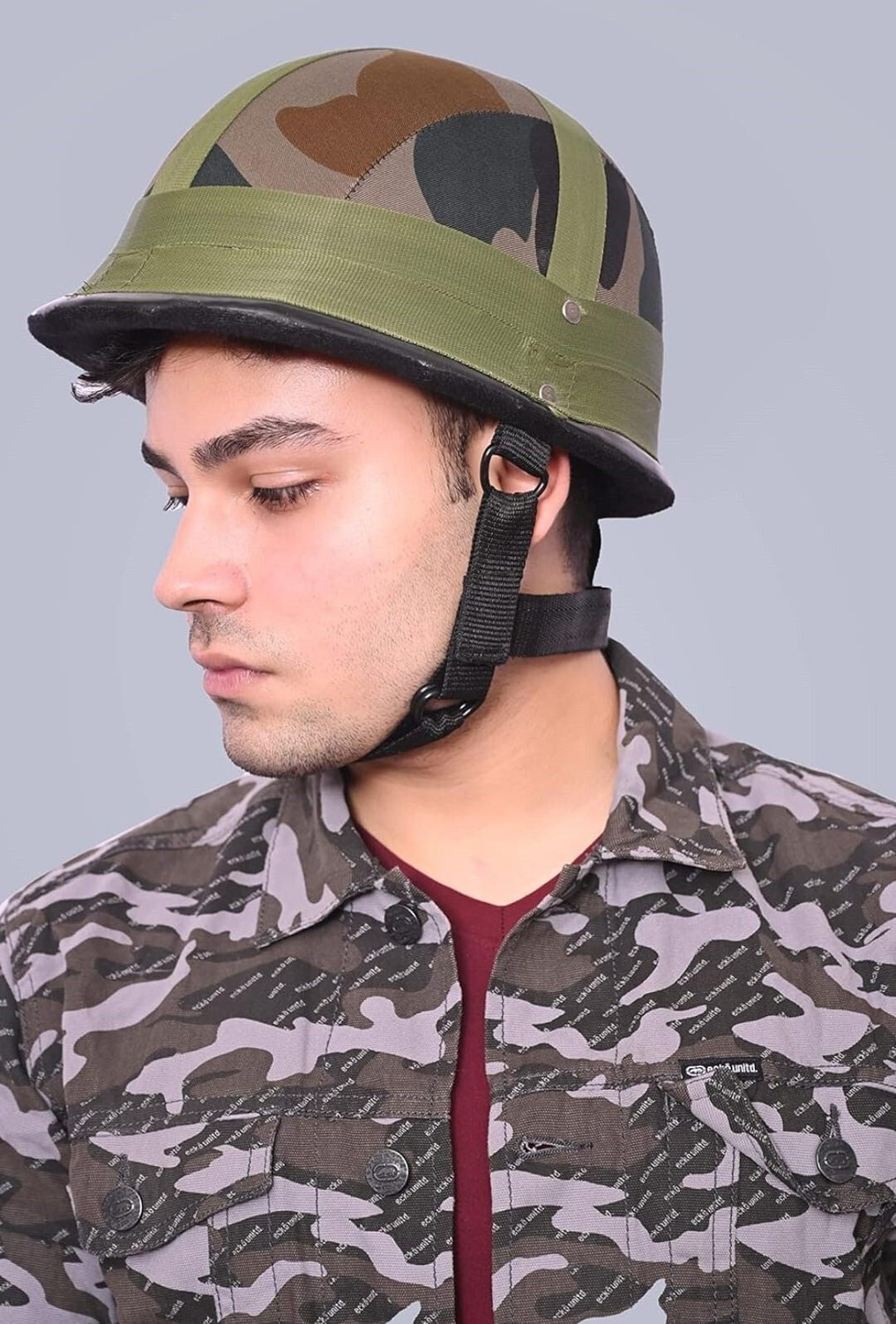 Image of Axor RETRO MOTO-X Motorbike Helmet (Antena Grey)