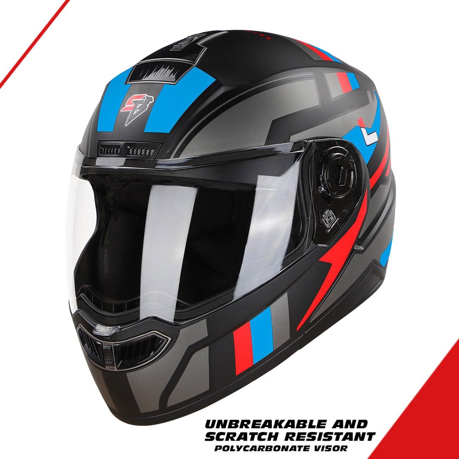 Image of Steelbird SBA-7 Beyond Limit ISI Certified Flip-Up Helmet for Men and Women Motorbike Helmet