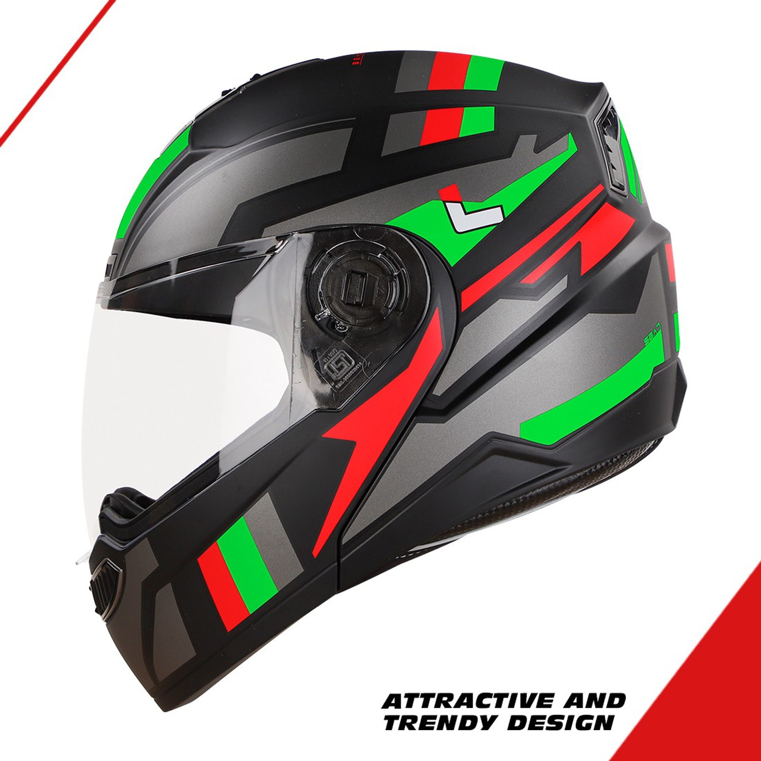 Image of Steelbird SBA-7 Beyond Limit ISI Certified Flip-Up Helmet for Men and Women Motorbike Helmet