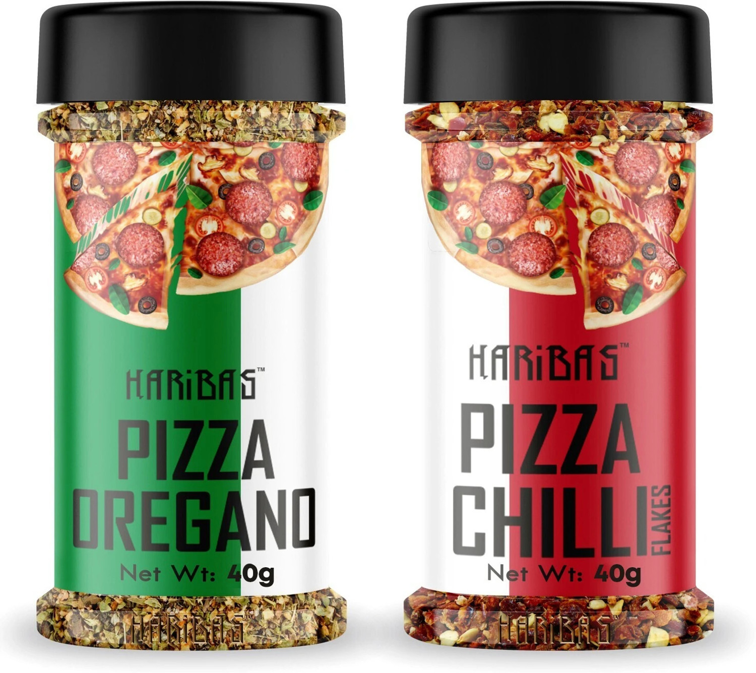 HARIBAS Combo Chilli Flakes and Oregano, Chilli Flakes 50GM and Oregan