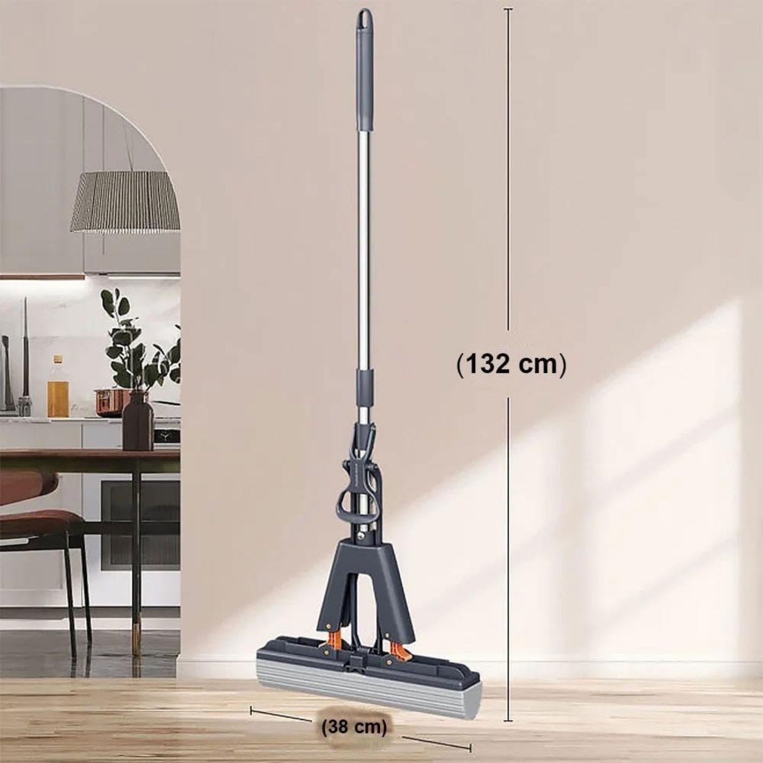 Image of FINEXEL Self-Wringing Butterfly Sponge Mop Mop