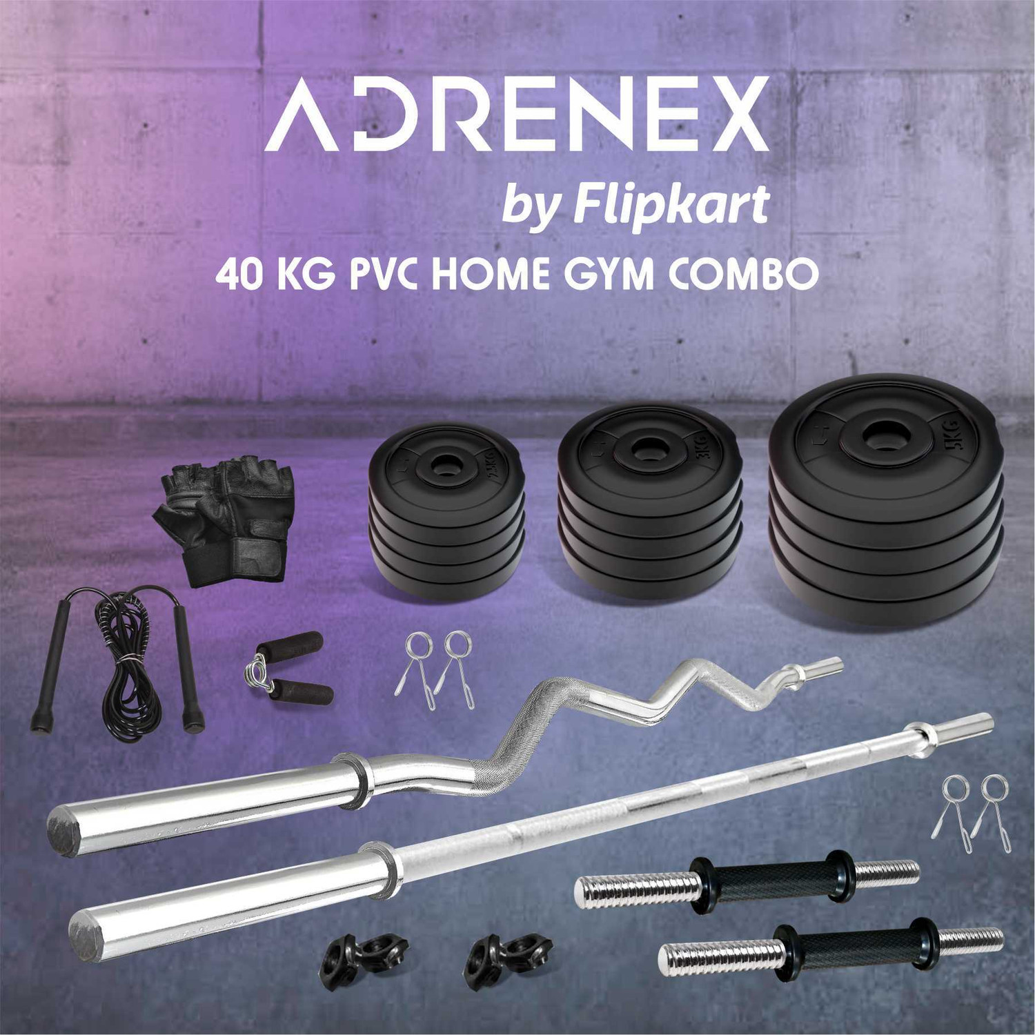 Image of AKTIV 30KG ADJUSTABLE DUMBBELL SET-106 Home Gym Combo