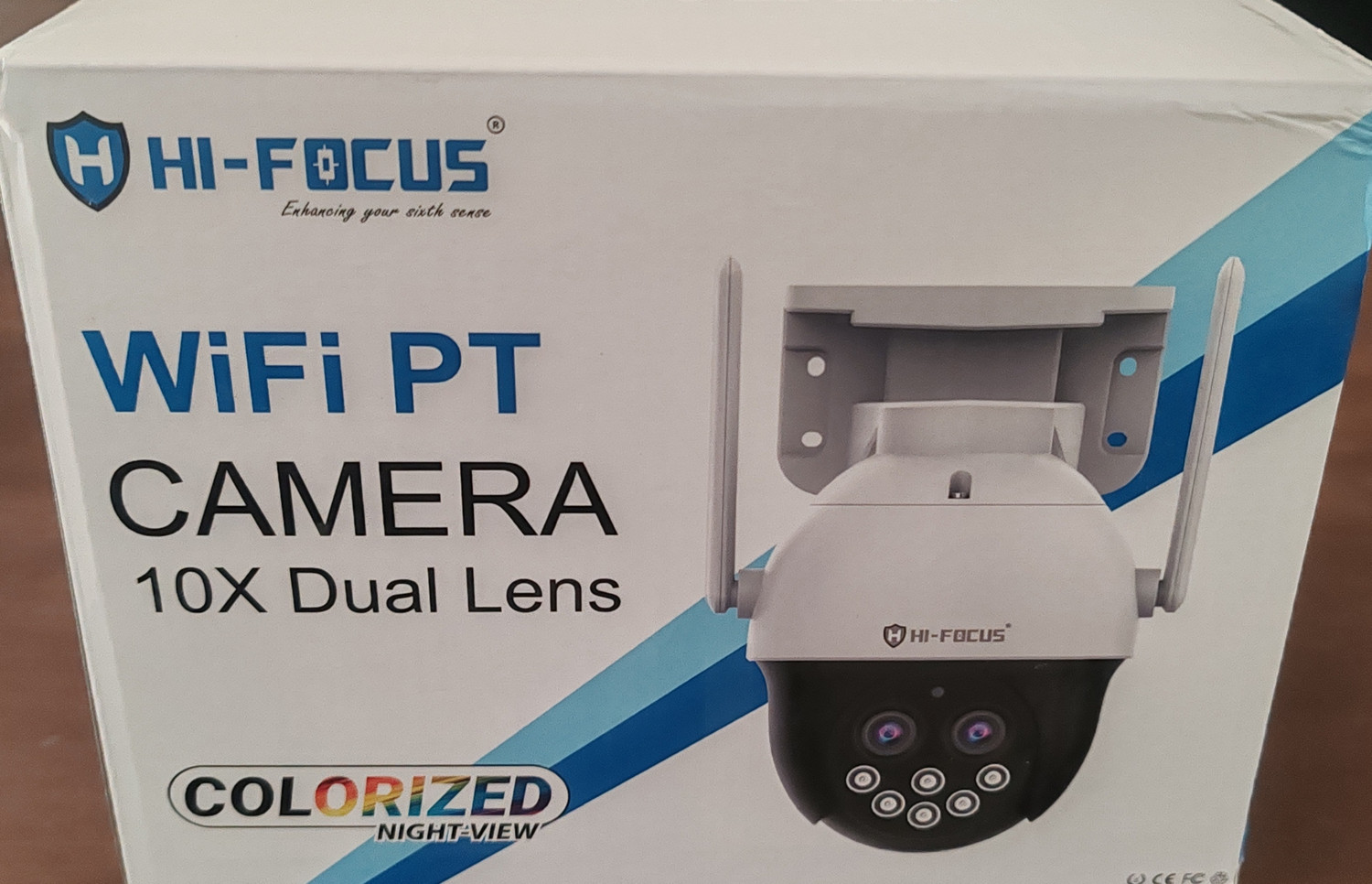 Image of Hi-Foucs 4G SIM Based PT Dual Lens 10x Zoom Color Night-view Camera (model HC-SD41N3-4G) Security Camera (Micro SD card (up to 512GB) GB, 1 Channel)