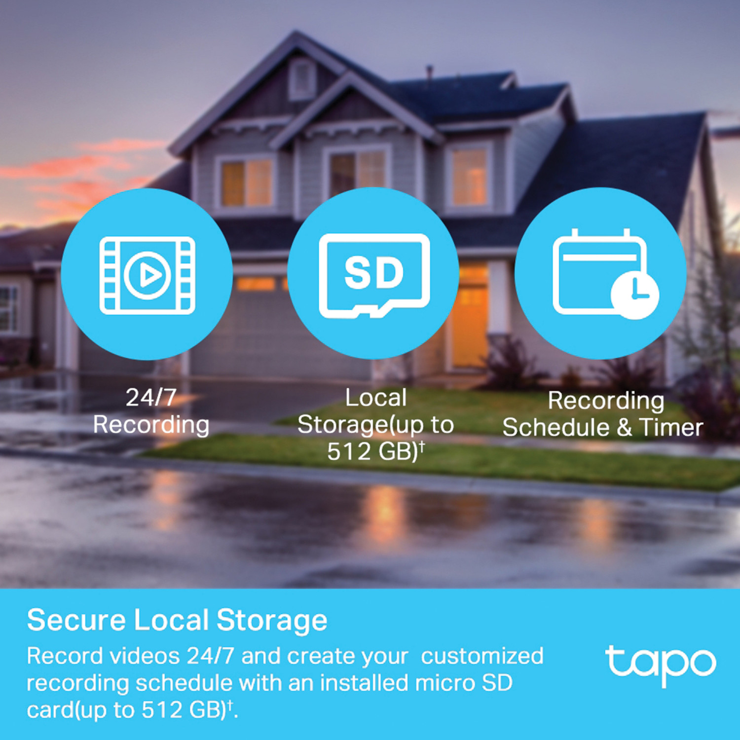 Image of TP-Link Tapo C500 1080p Outdoor Pan /Tilt Security WiFi Smart Camera Security Camera