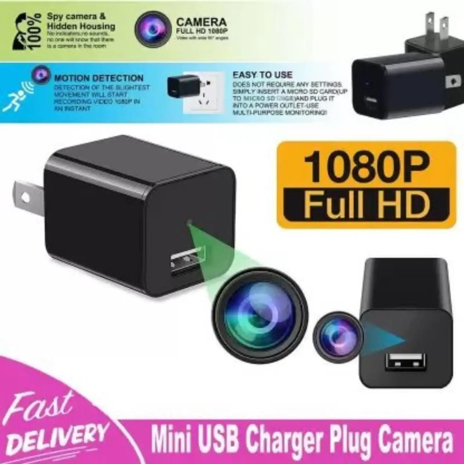 Image of Tazomi 1080P Mini Spy Camera with Low Light Vision Mini Portable Security Camera,Hidden Spy Camera (26 Channel)
