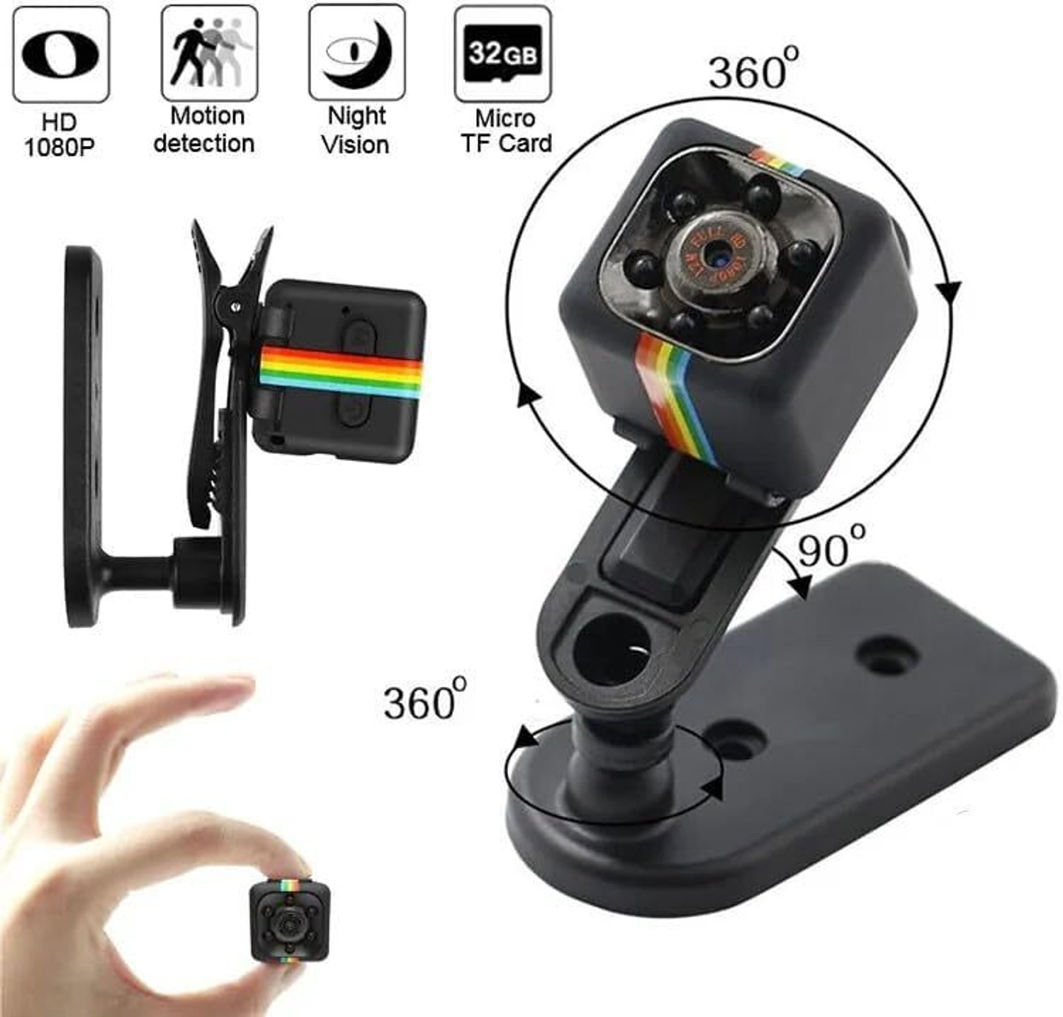 Image of Zinsy SpyCamera Wireless Hidden Camera,1080P Mini, Smallest Wireless,Detectmotion Security Camera (32 GB, 26 Channel)