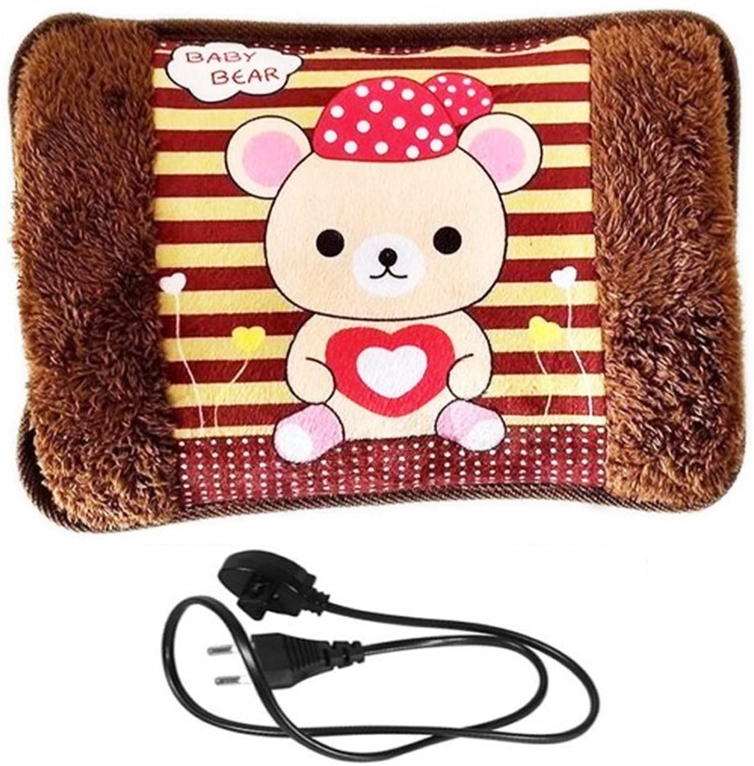 Creto Velvet Fur Hot Water Bag 1L – Warm Pain Relief Pad