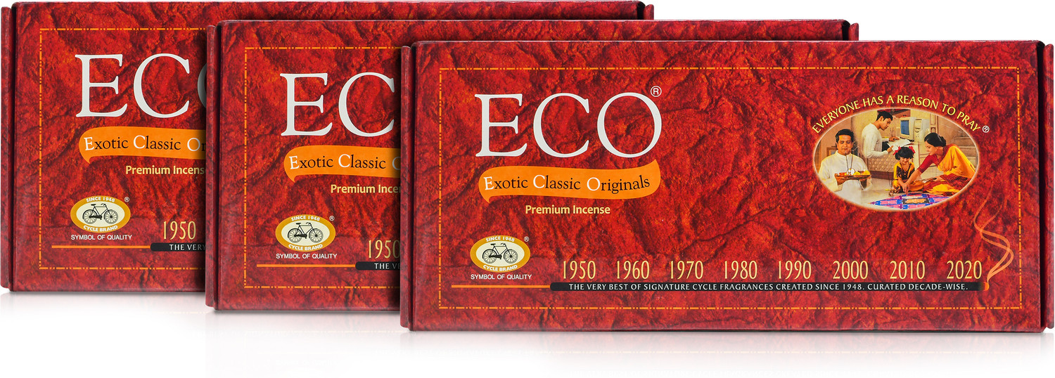 Image of Cycle Pure ECO Classic Handcrafted Incense Sticks Floral, Woody, Herbal, Rose, Sandal, Earthy, Fresh (175 g, Set of 3)